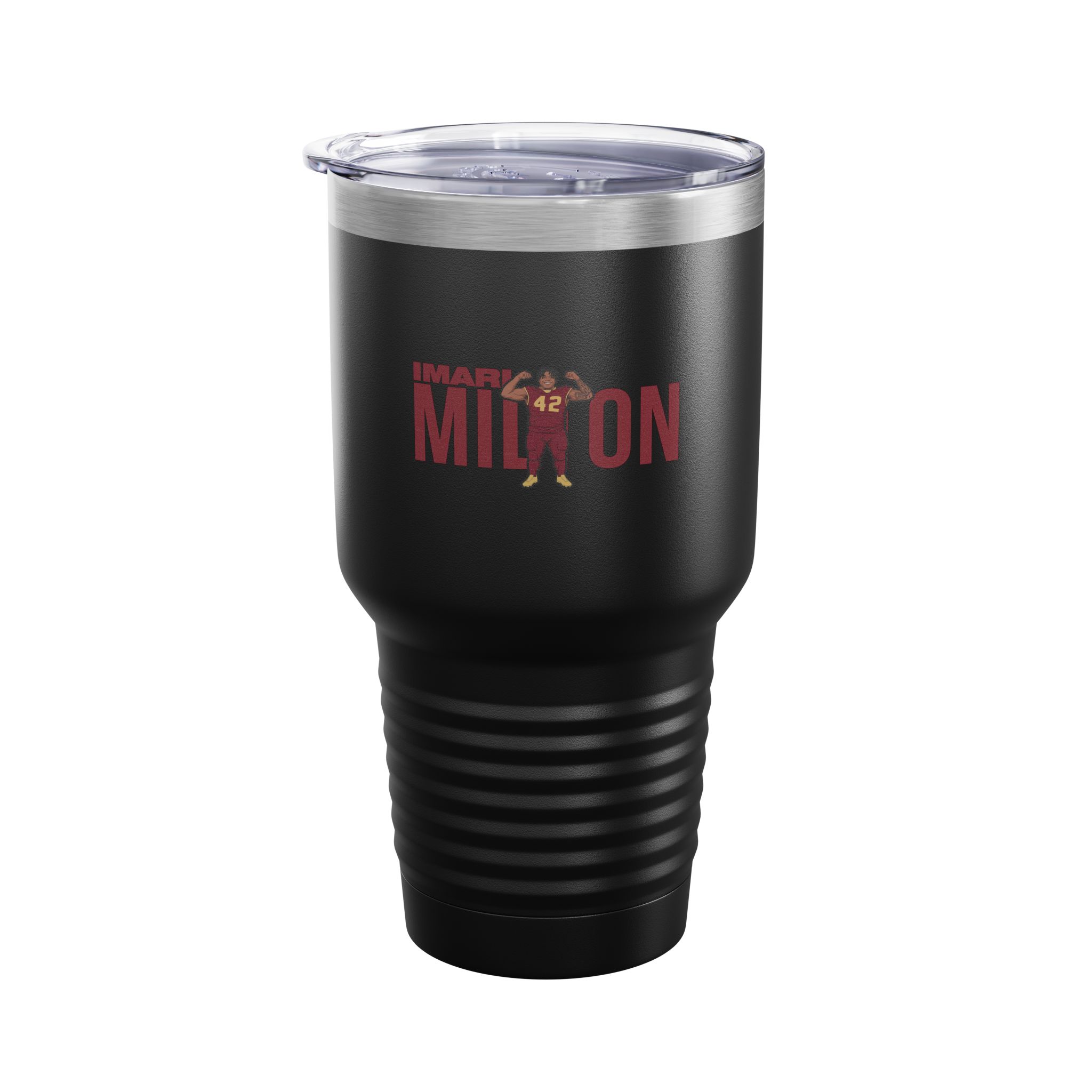 30oz Tumbler — character_player_name in Black