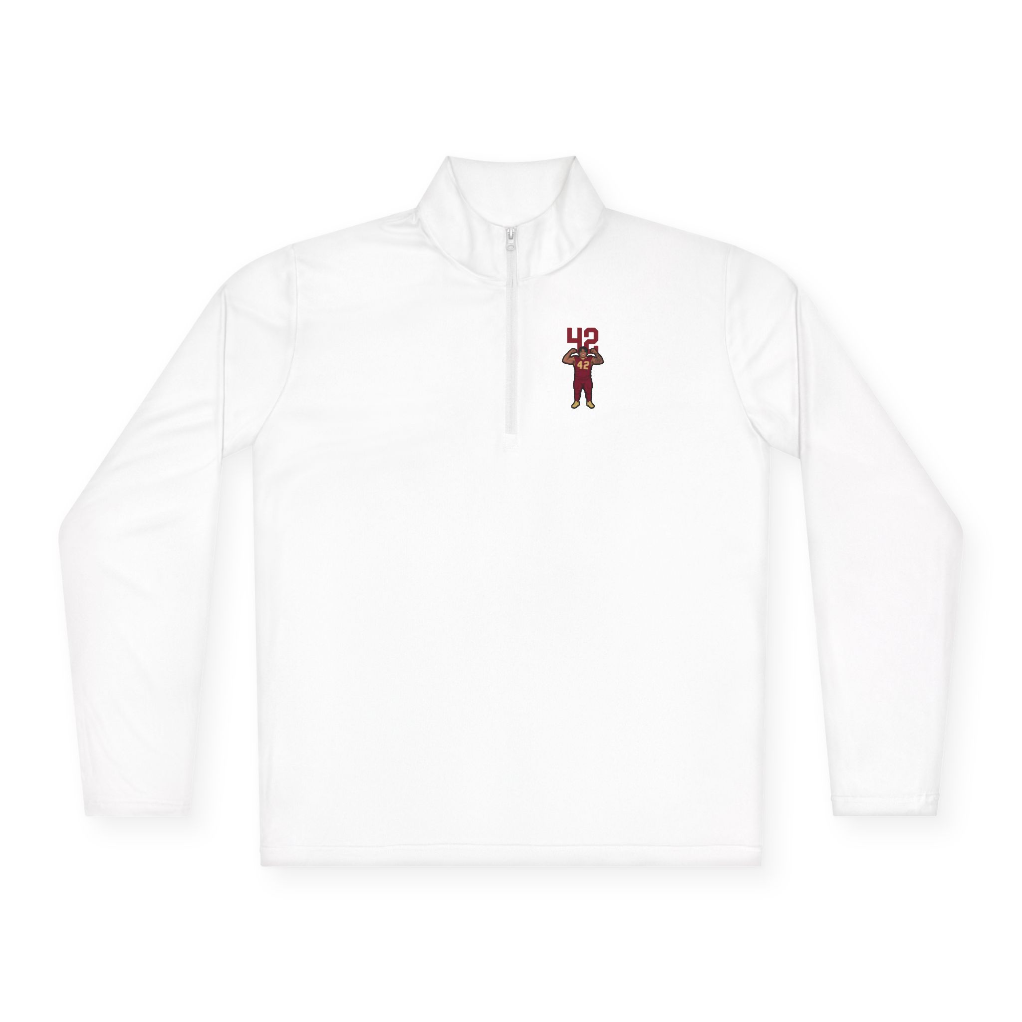 Q-Zip Pullover — character_number_top in White