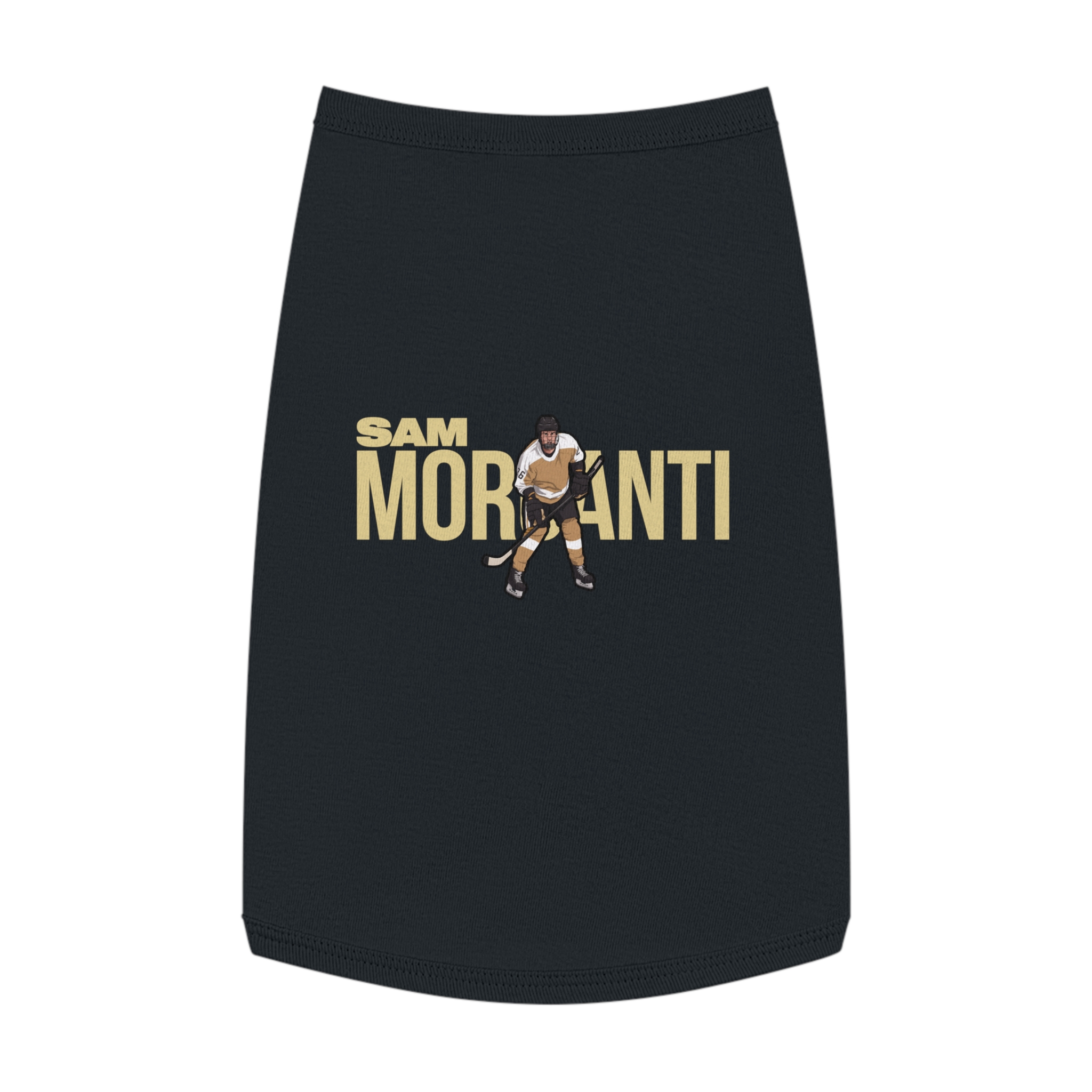 Pet Tank Top — character_player_name in Black