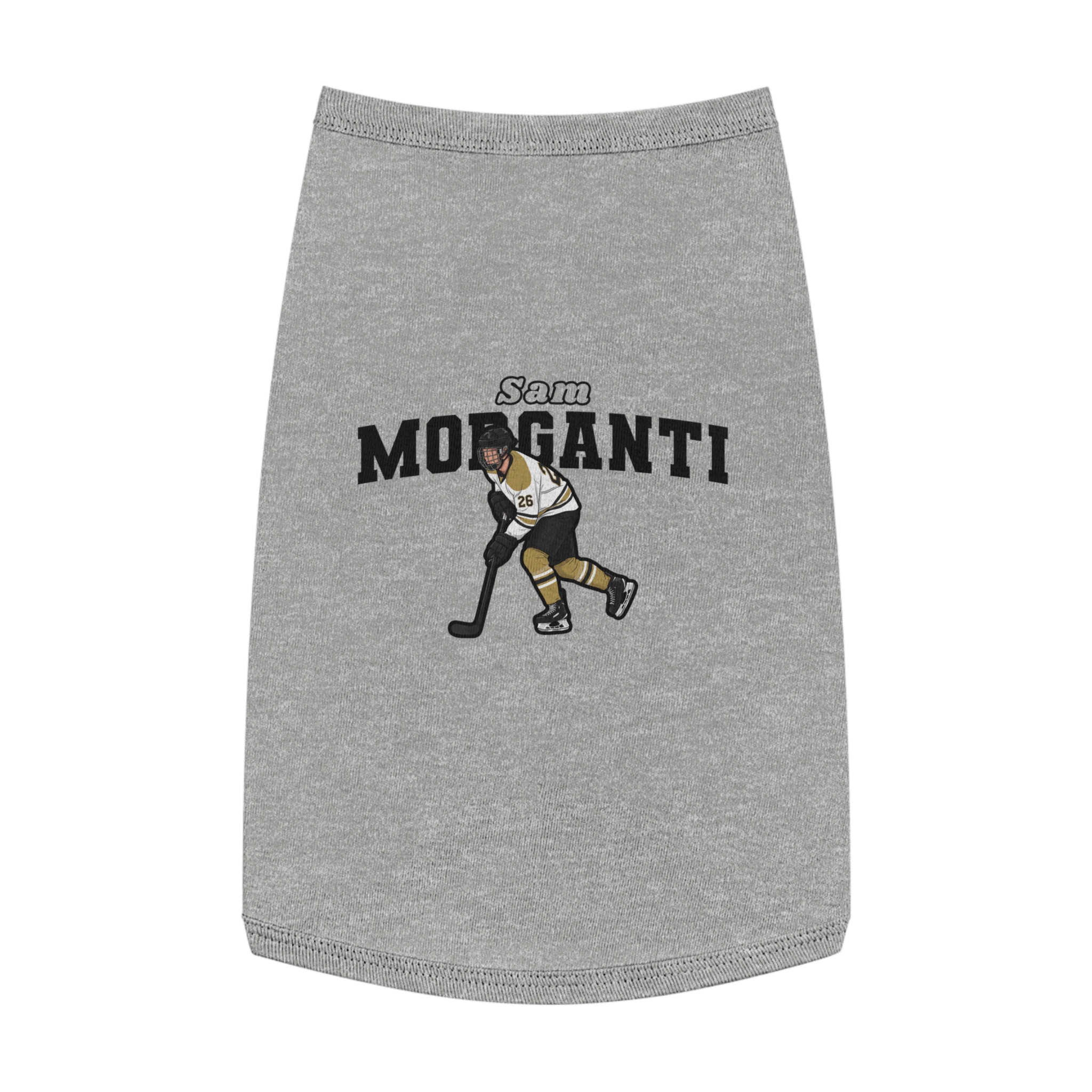 Pet Tank Top — character_name_arch in White
