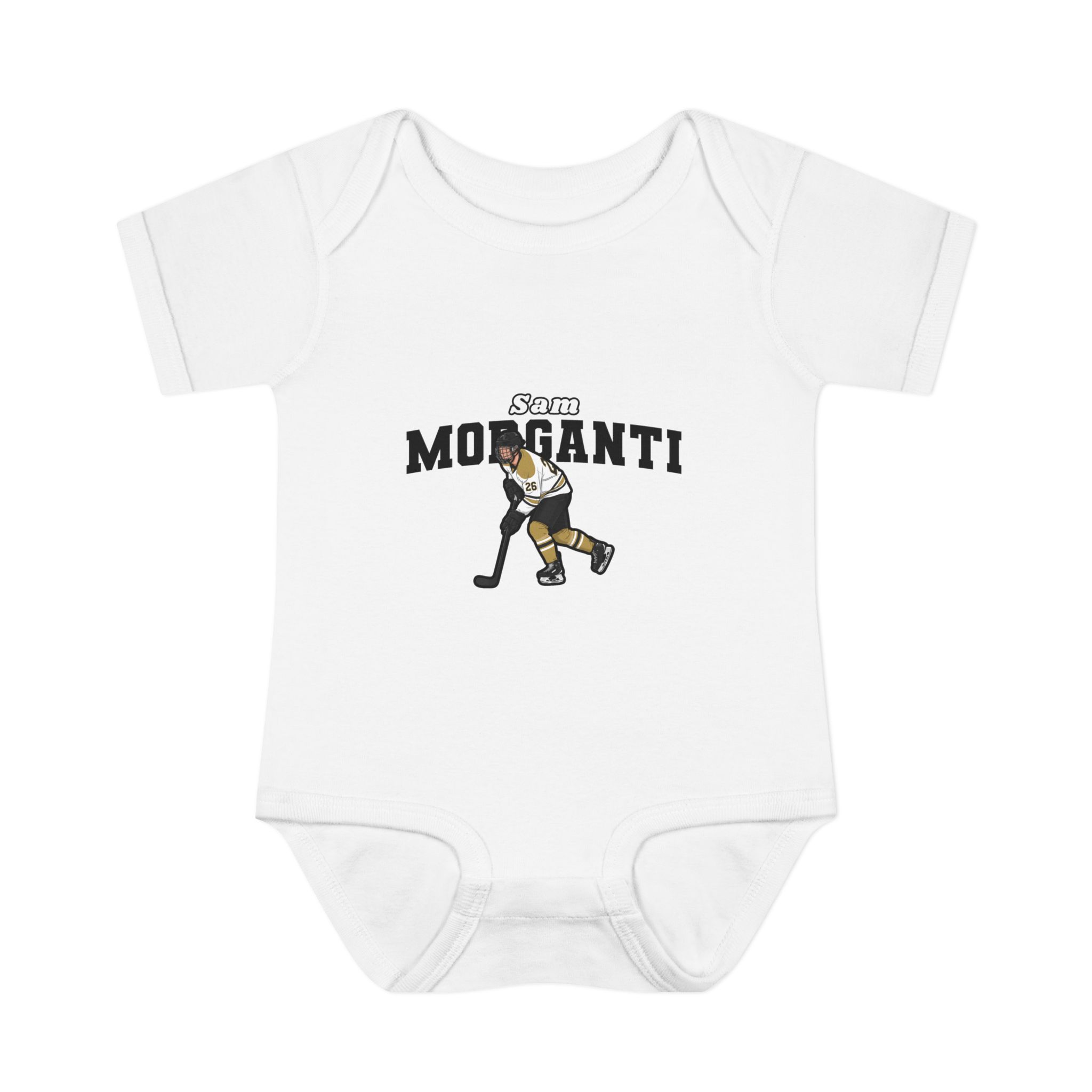 Baby Onesie — character_name_arch in White
