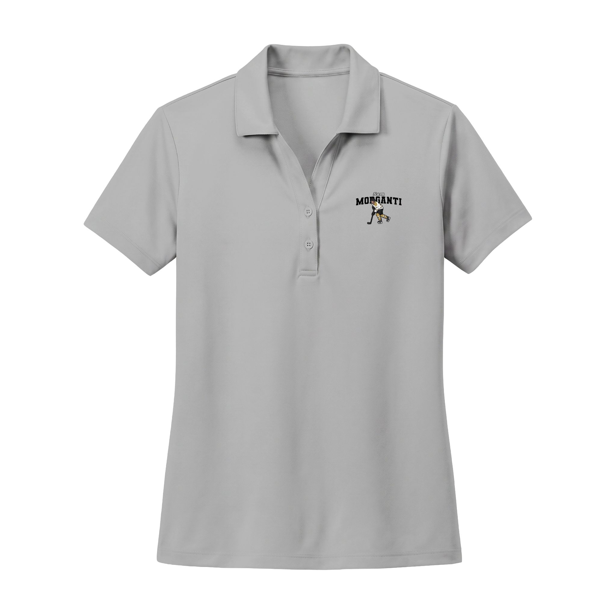 Women's Polo — character_name_arch in Silver