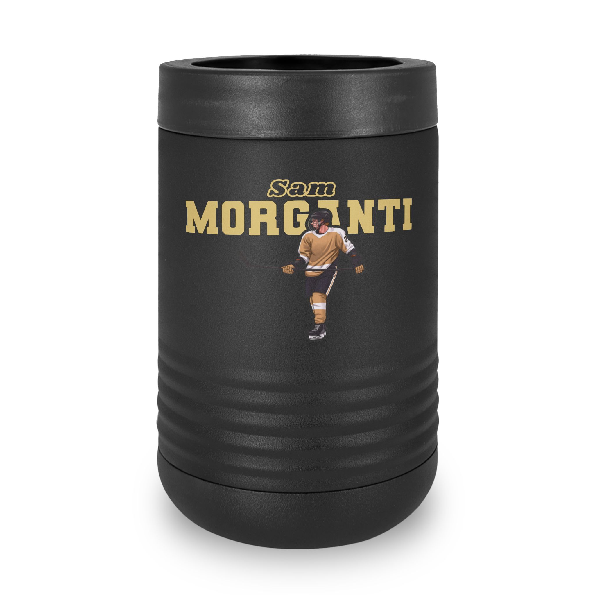 Stainless Can Cooler — character_name_arch in Black
