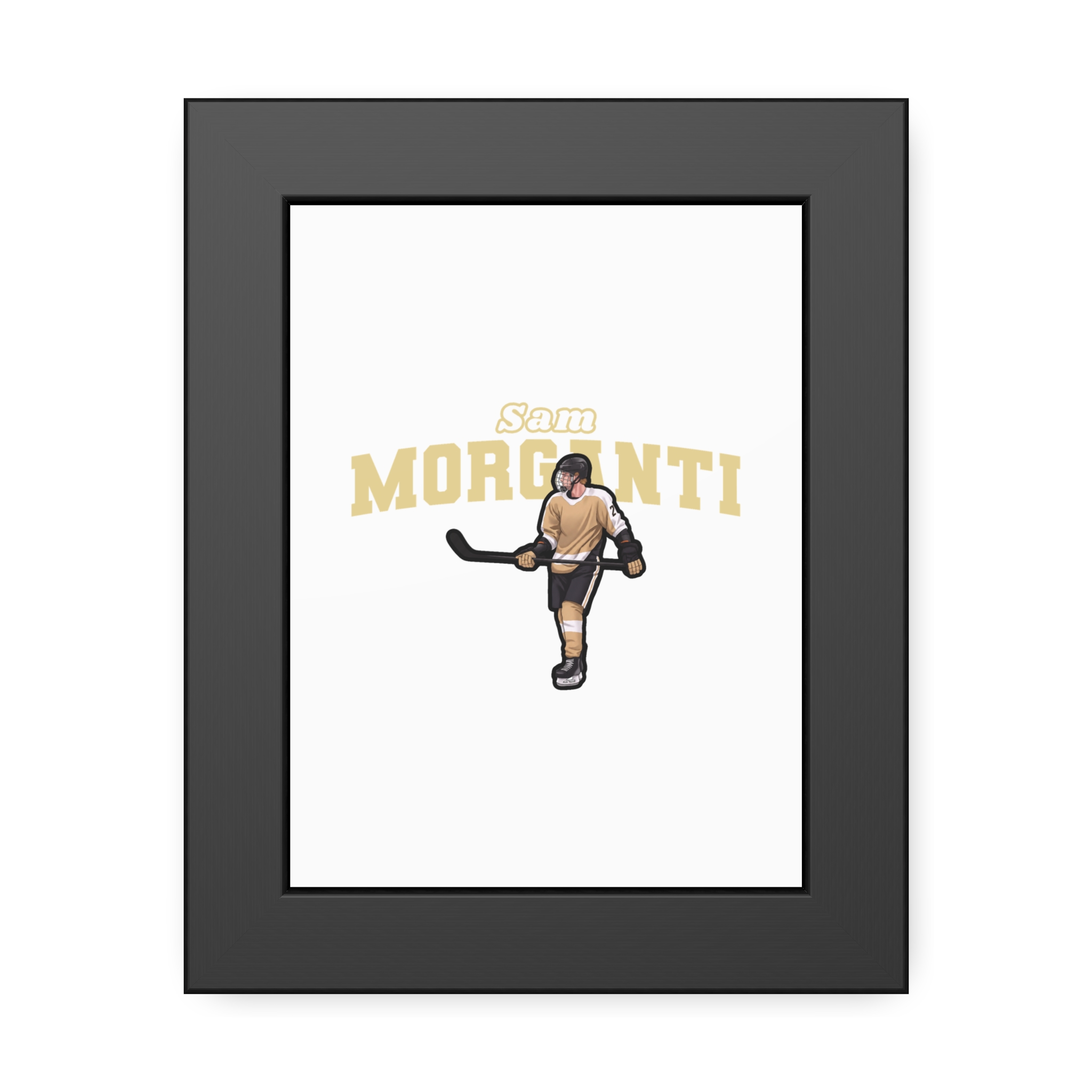 Framed Poster — character_name_arch in Black