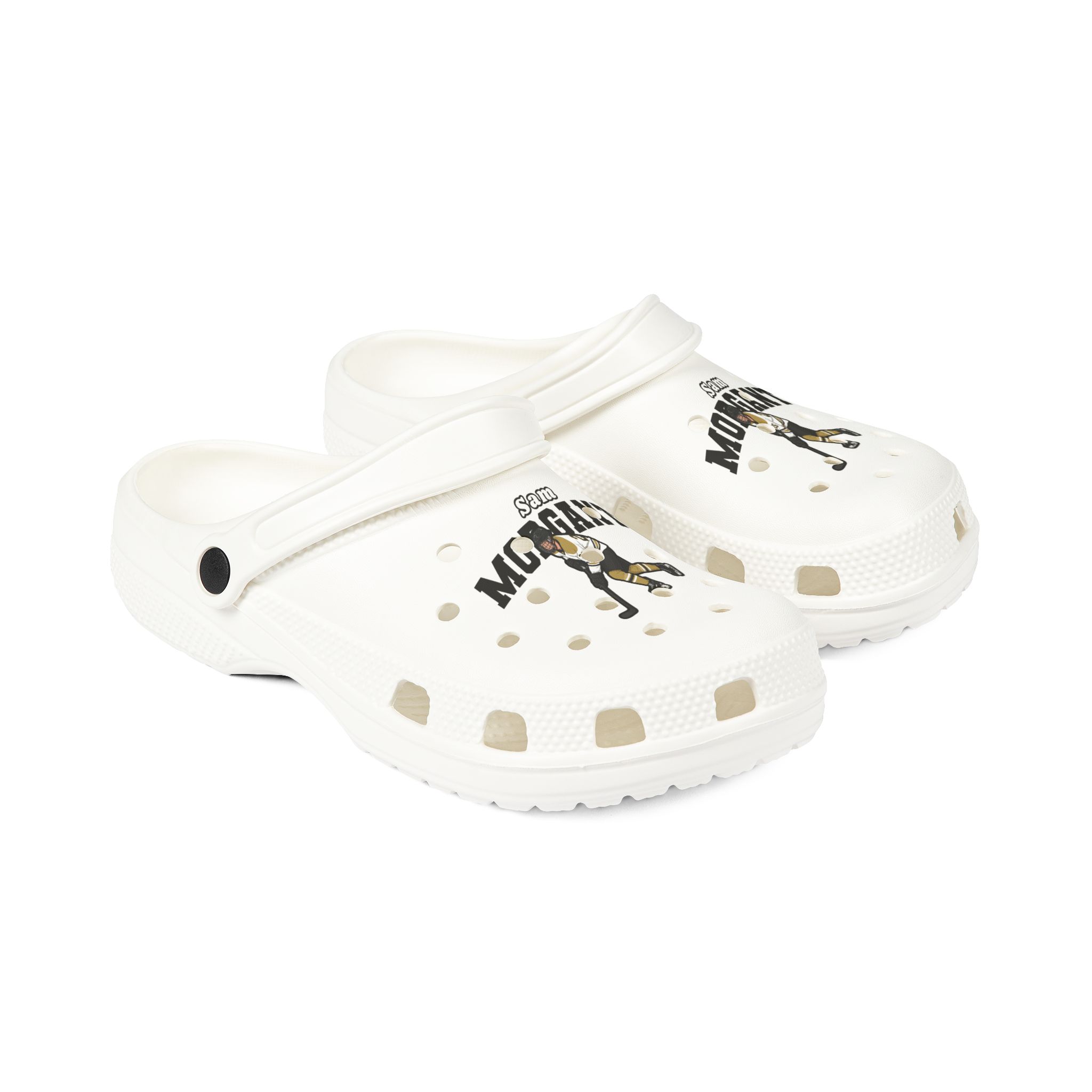 Rubber Clogs — character_name_arch in White