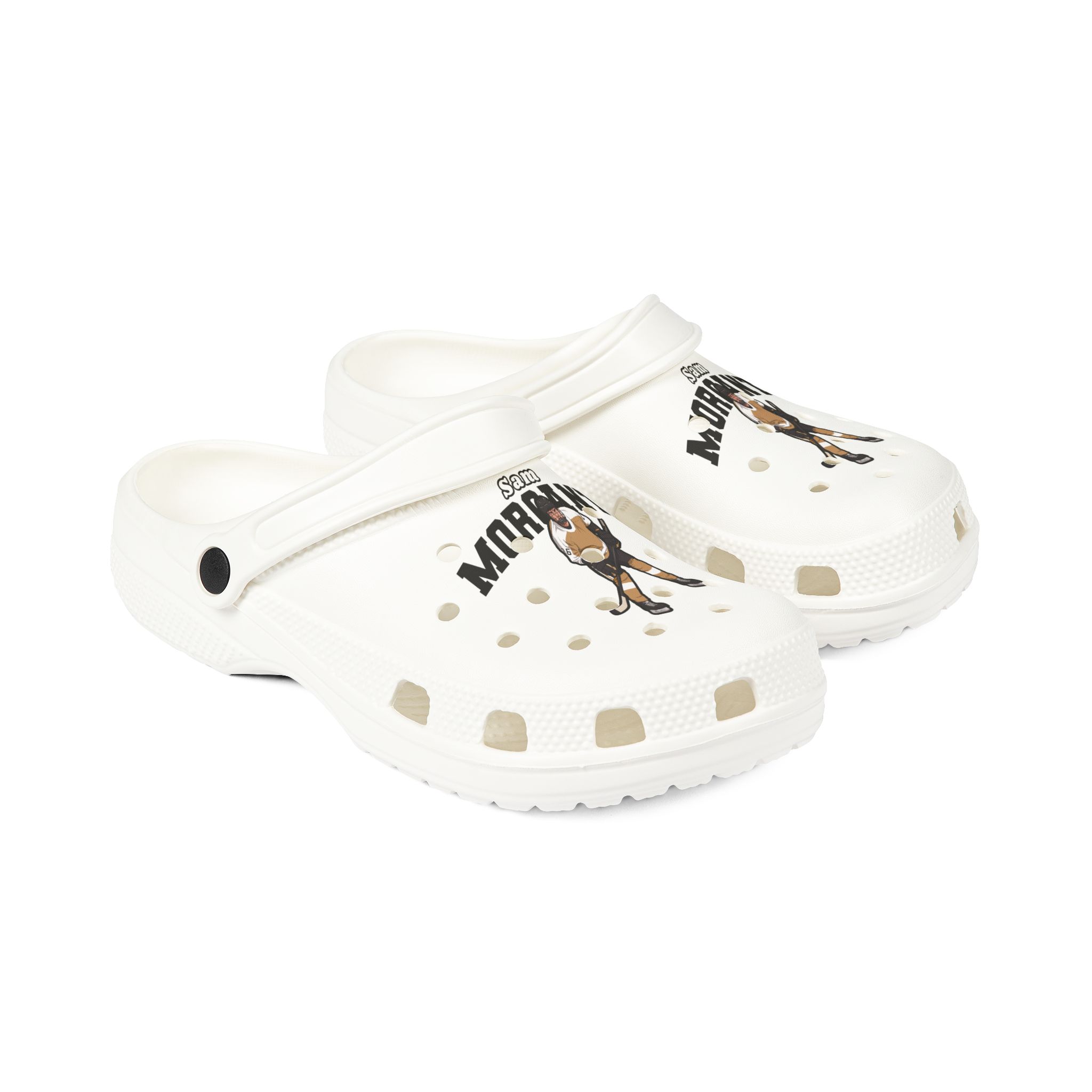 Rubber Clogs — character_name_arch in White
