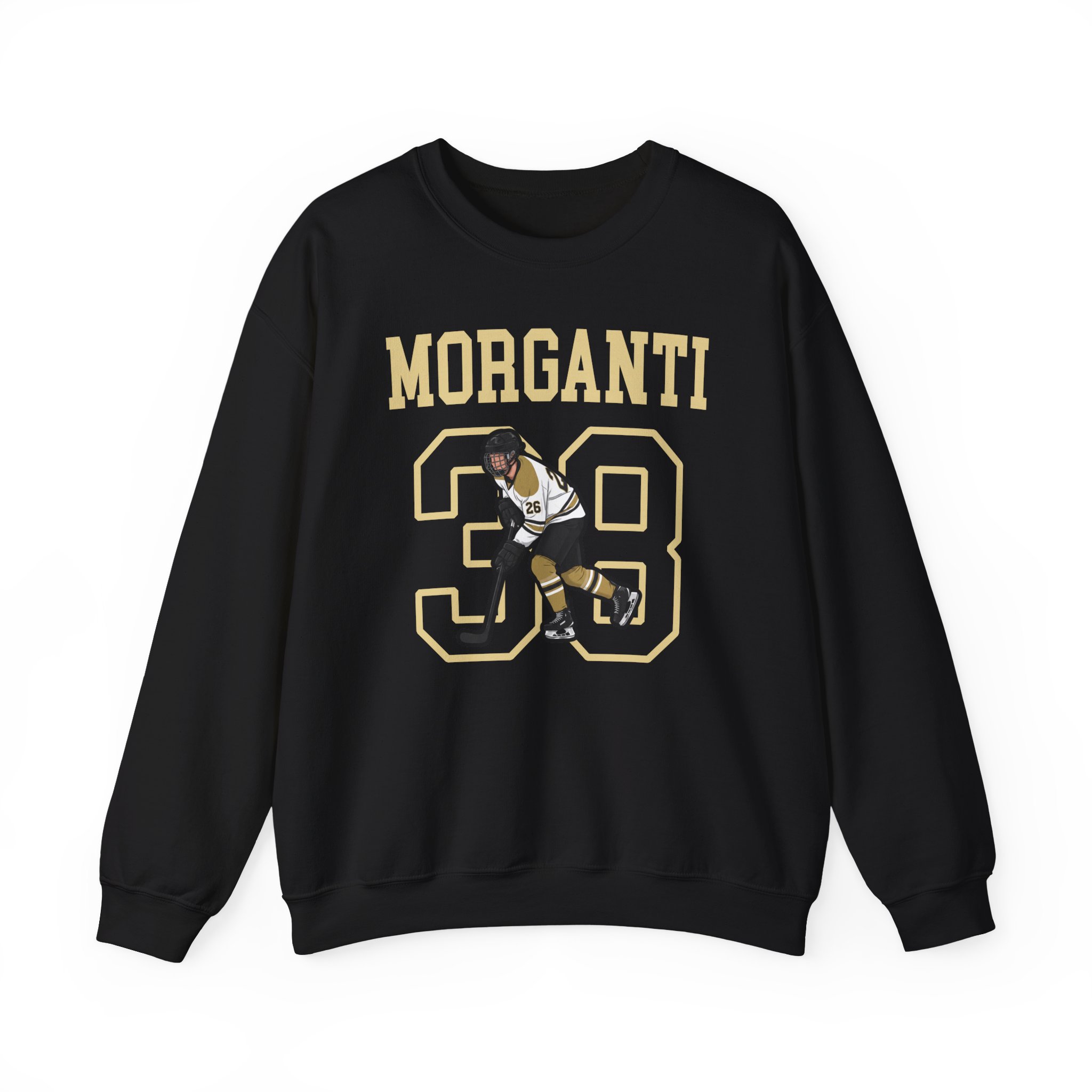 Crewneck Sweatshirt — character_shirsey in Black
