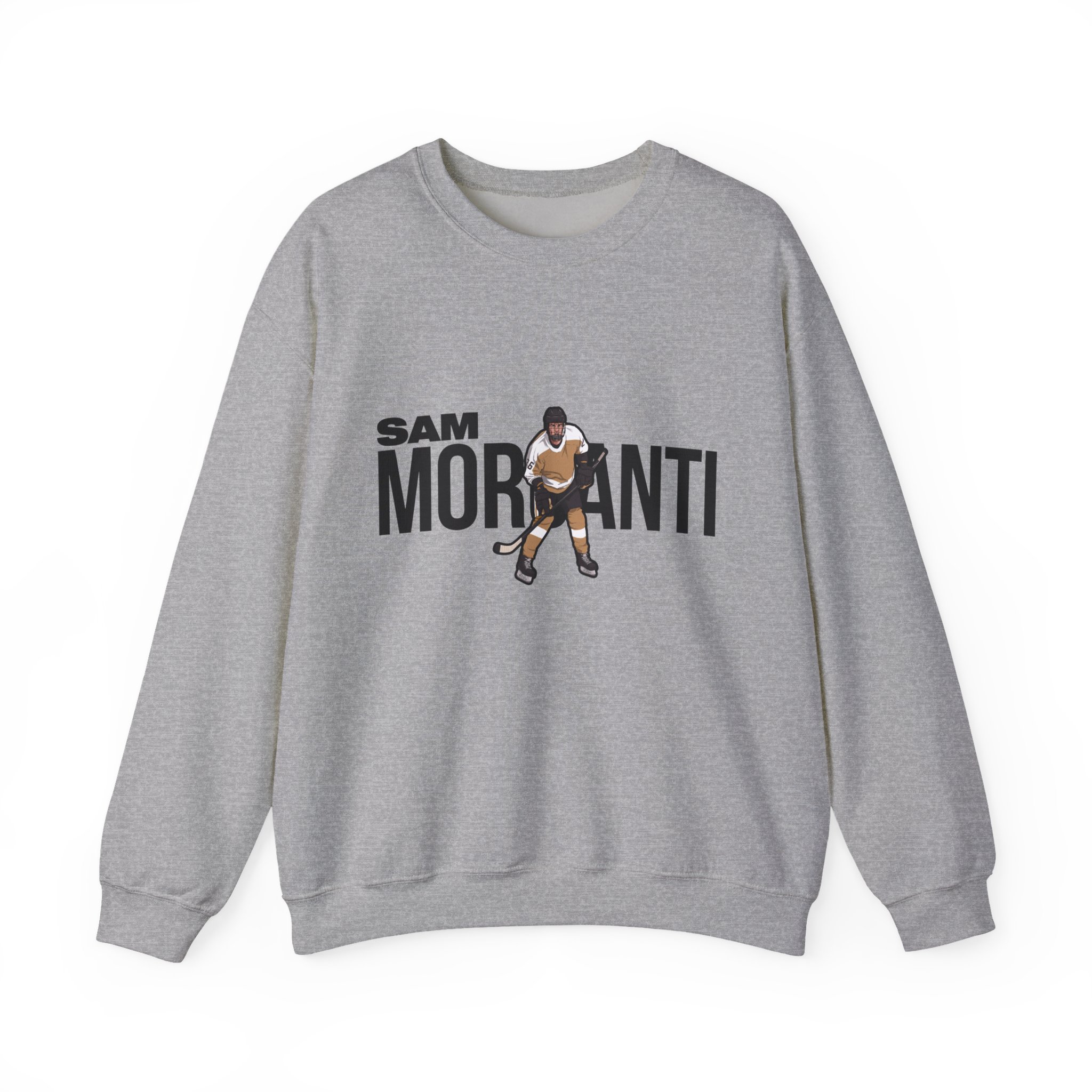 Crewneck Sweatshirt — character_player_name in Grey