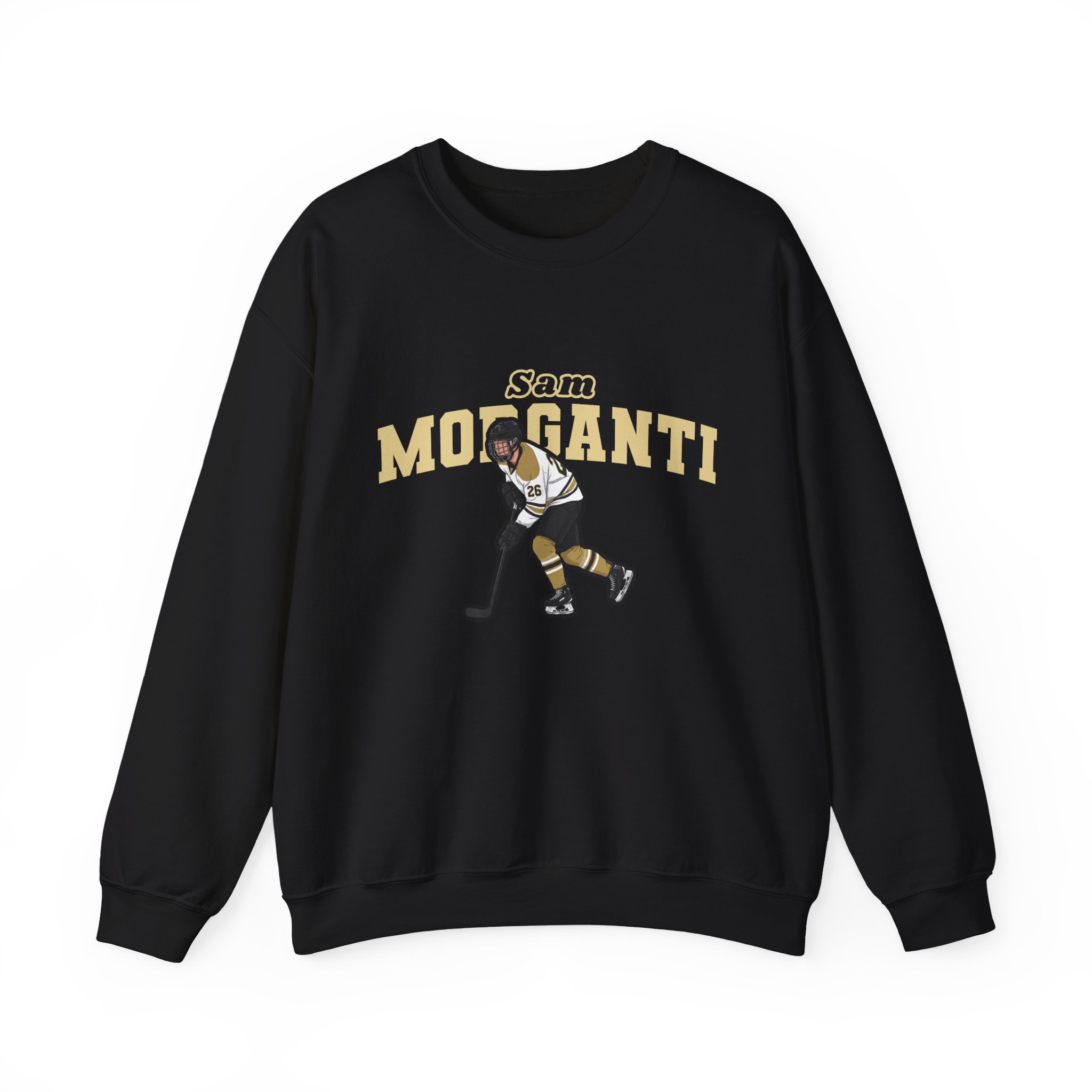 Crewneck Sweatshirt — character_name_arch in Black