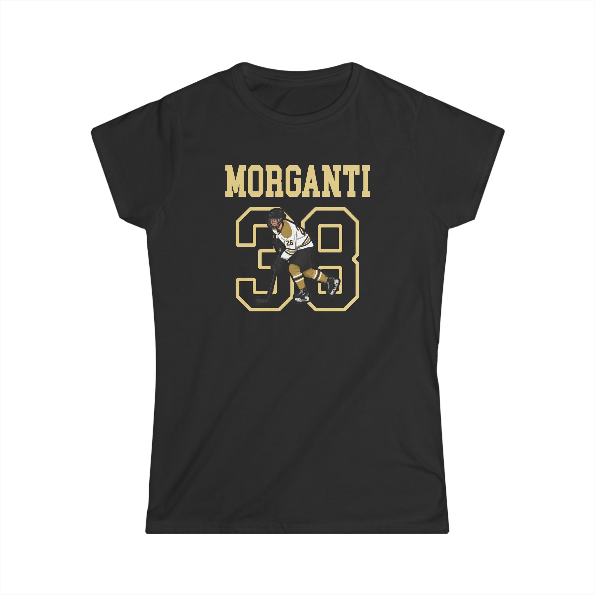 Women's Softstyle Tee — character_shirsey in Black