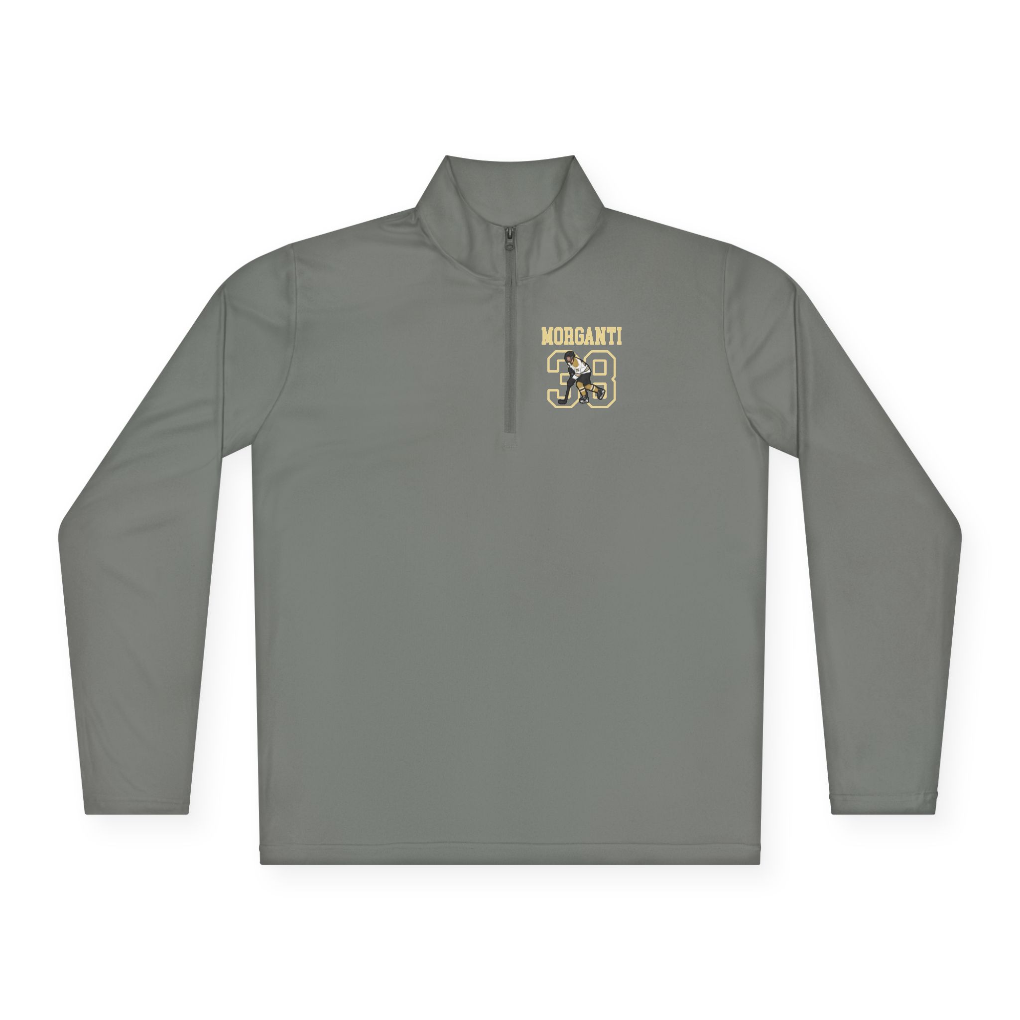 Q-Zip Pullover — character_shirsey in Grey
