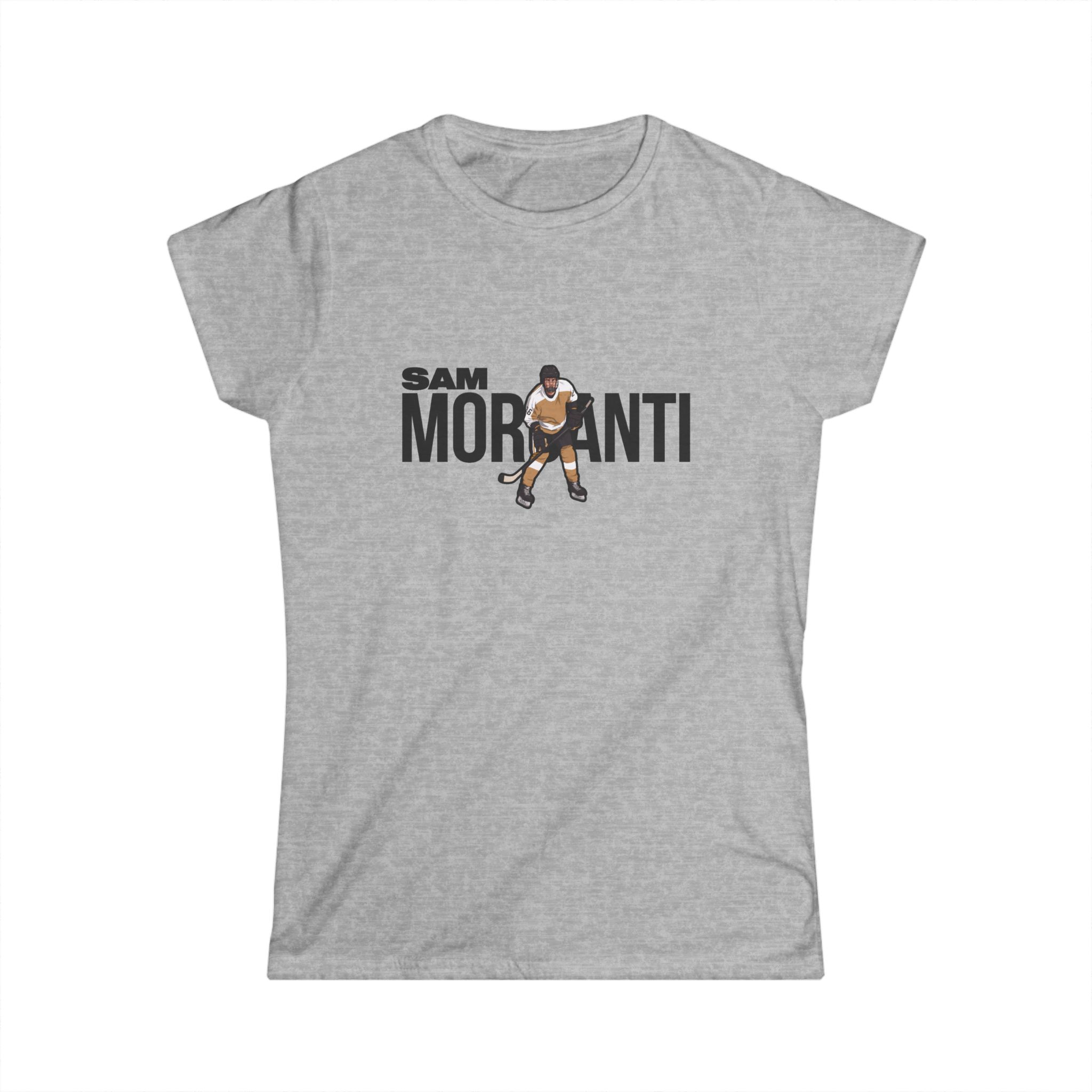 Women's Softstyle Tee — character_player_name in Grey