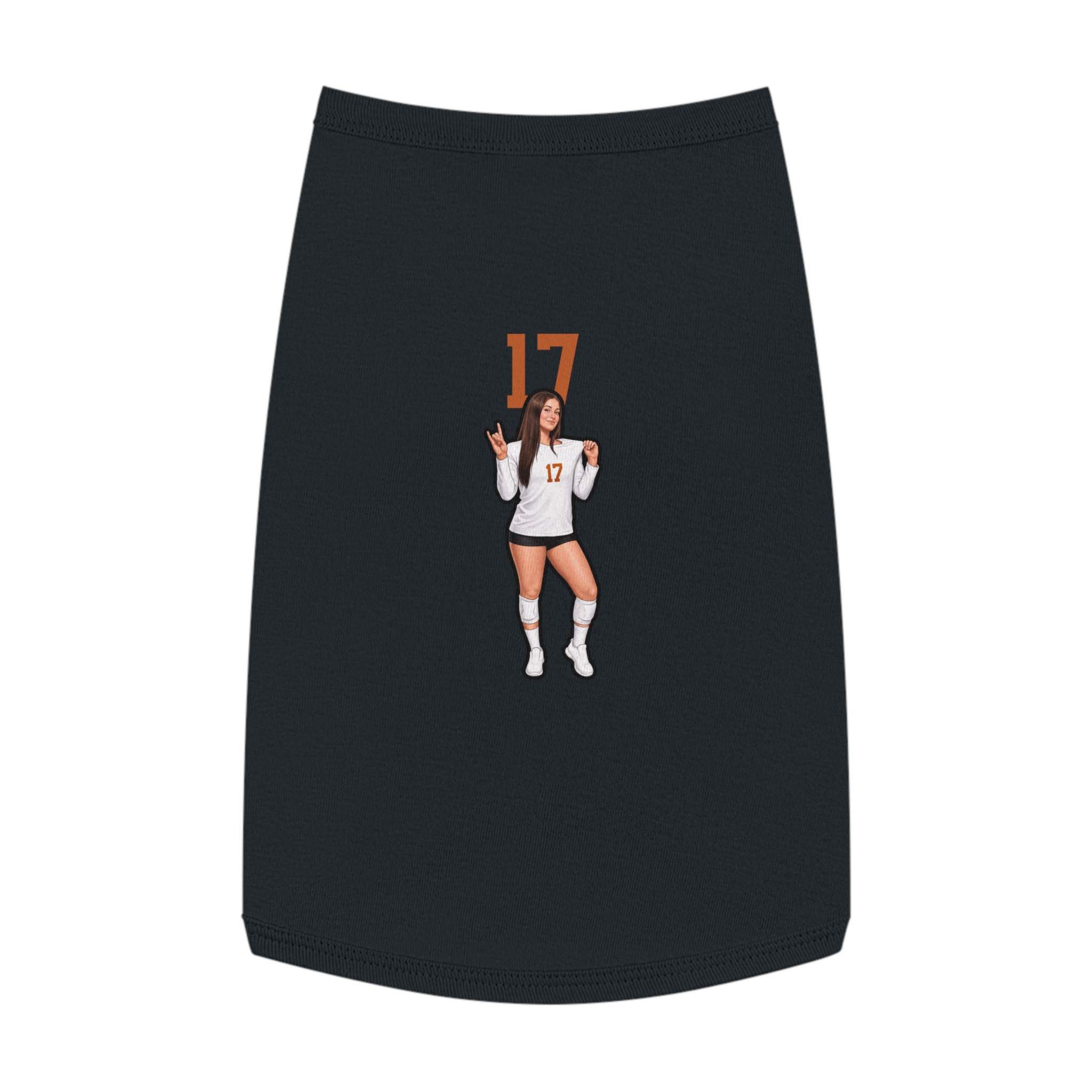 Pet Tank Top — character_number_top in Black