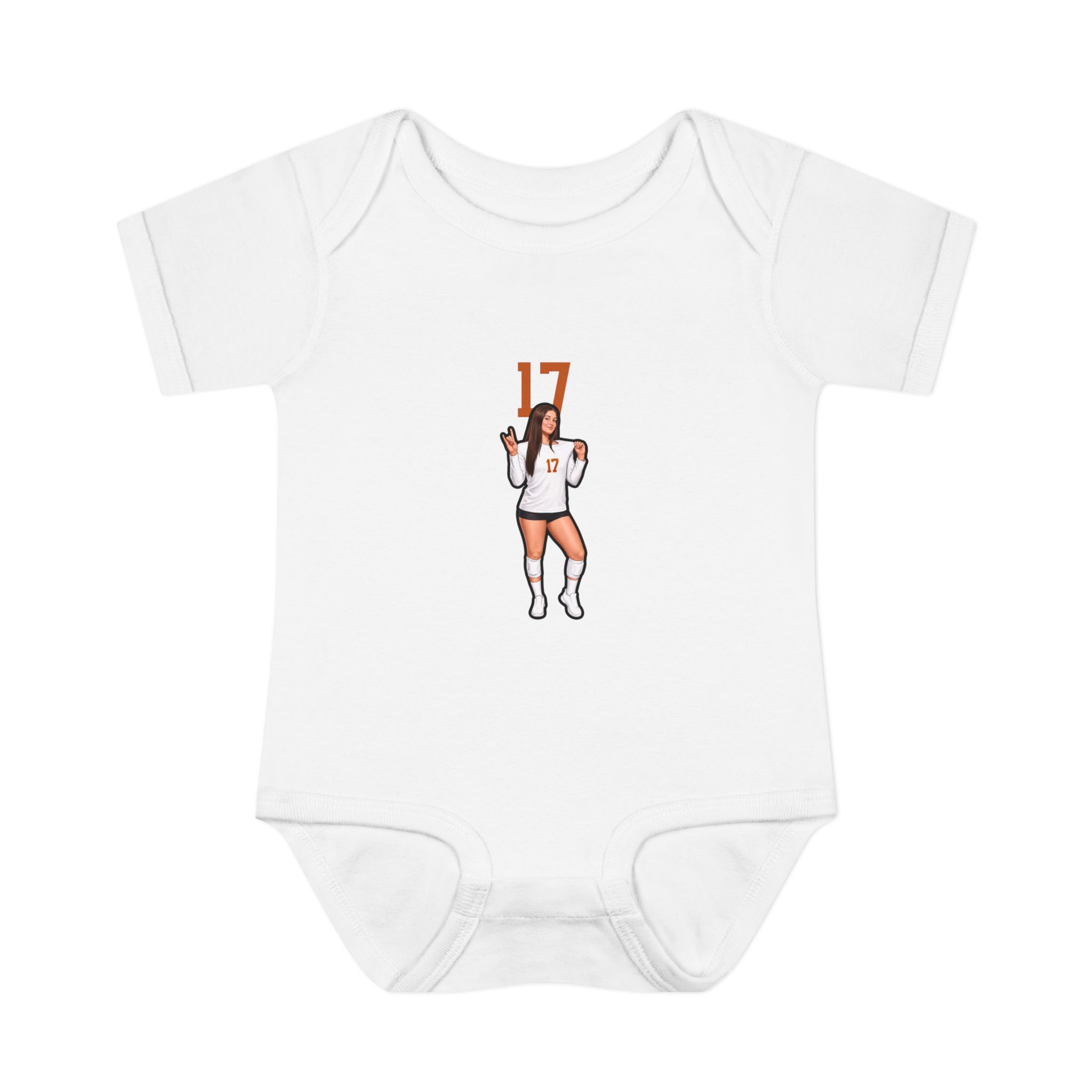 Baby Onesie — character_number_top in White