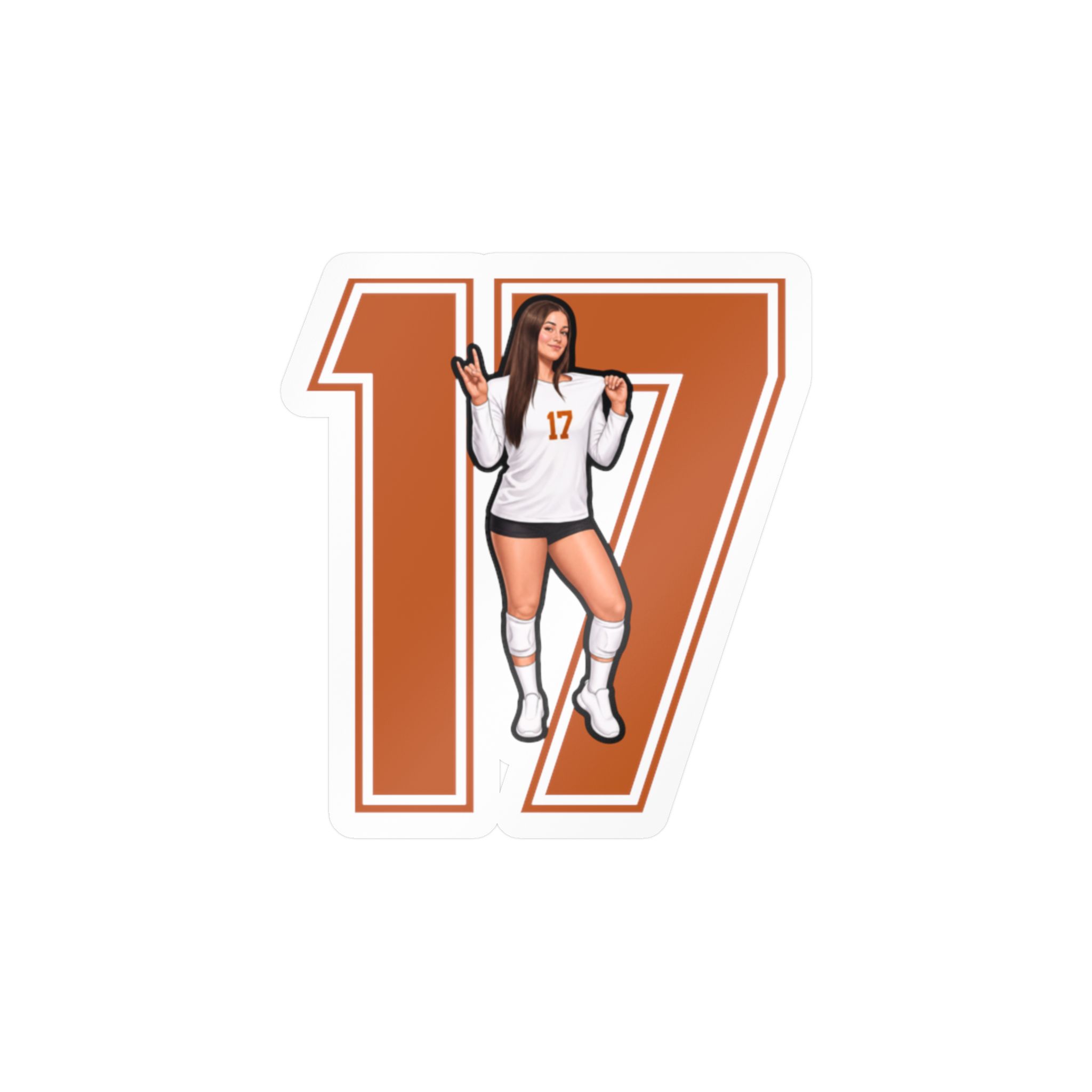 Vinyl Sticker — character_number in Classic