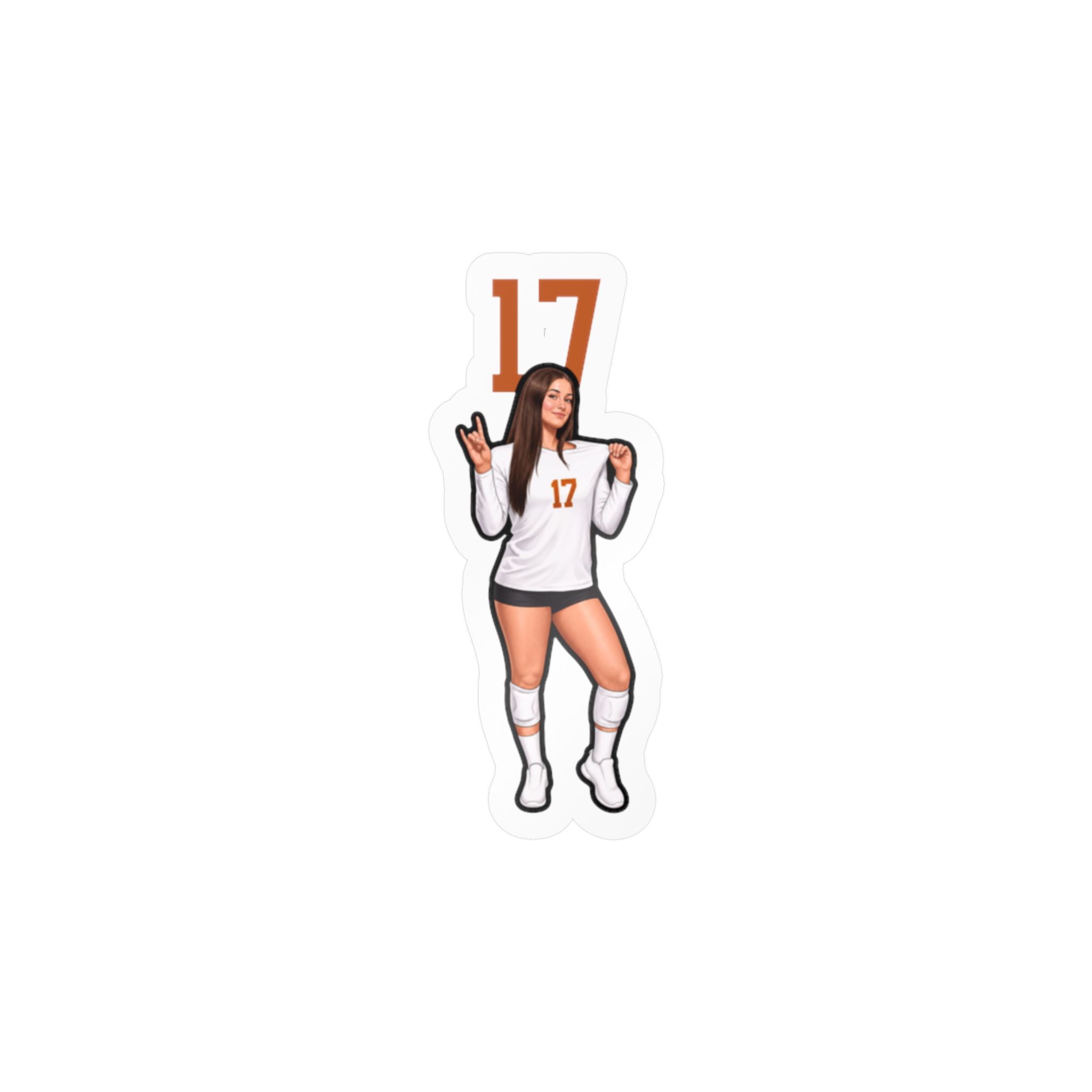 Vinyl Sticker — character_number_top in Classic
