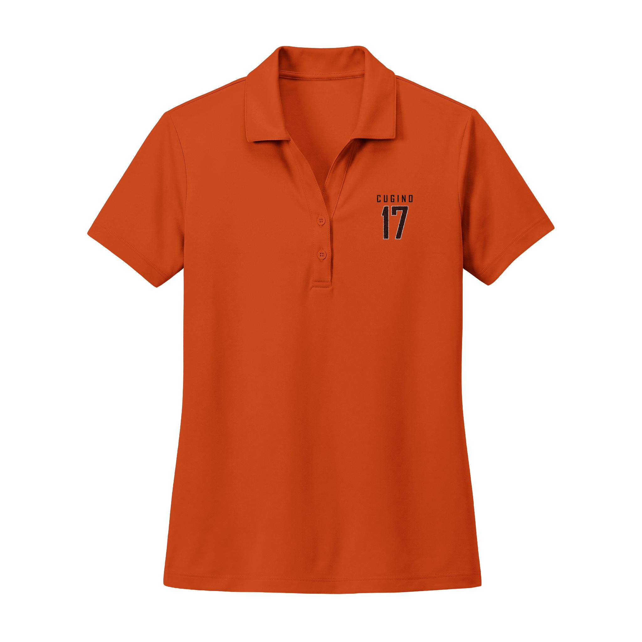 Women's Polo — mesh_shirsey in Orange