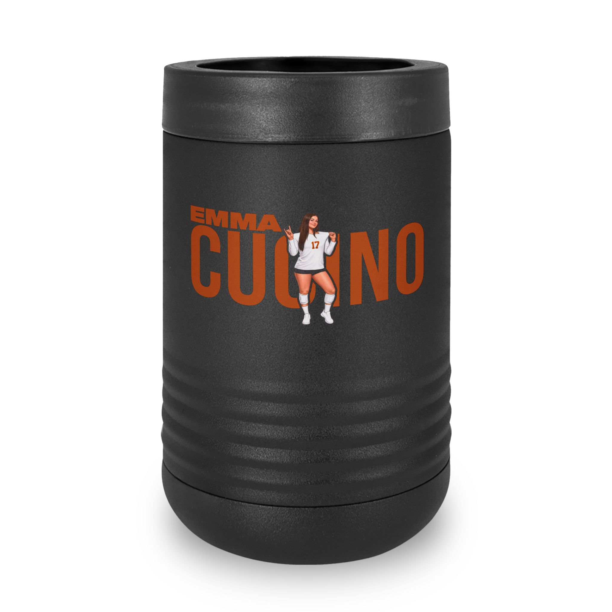 Stainless Can Cooler — character_player_name in Black