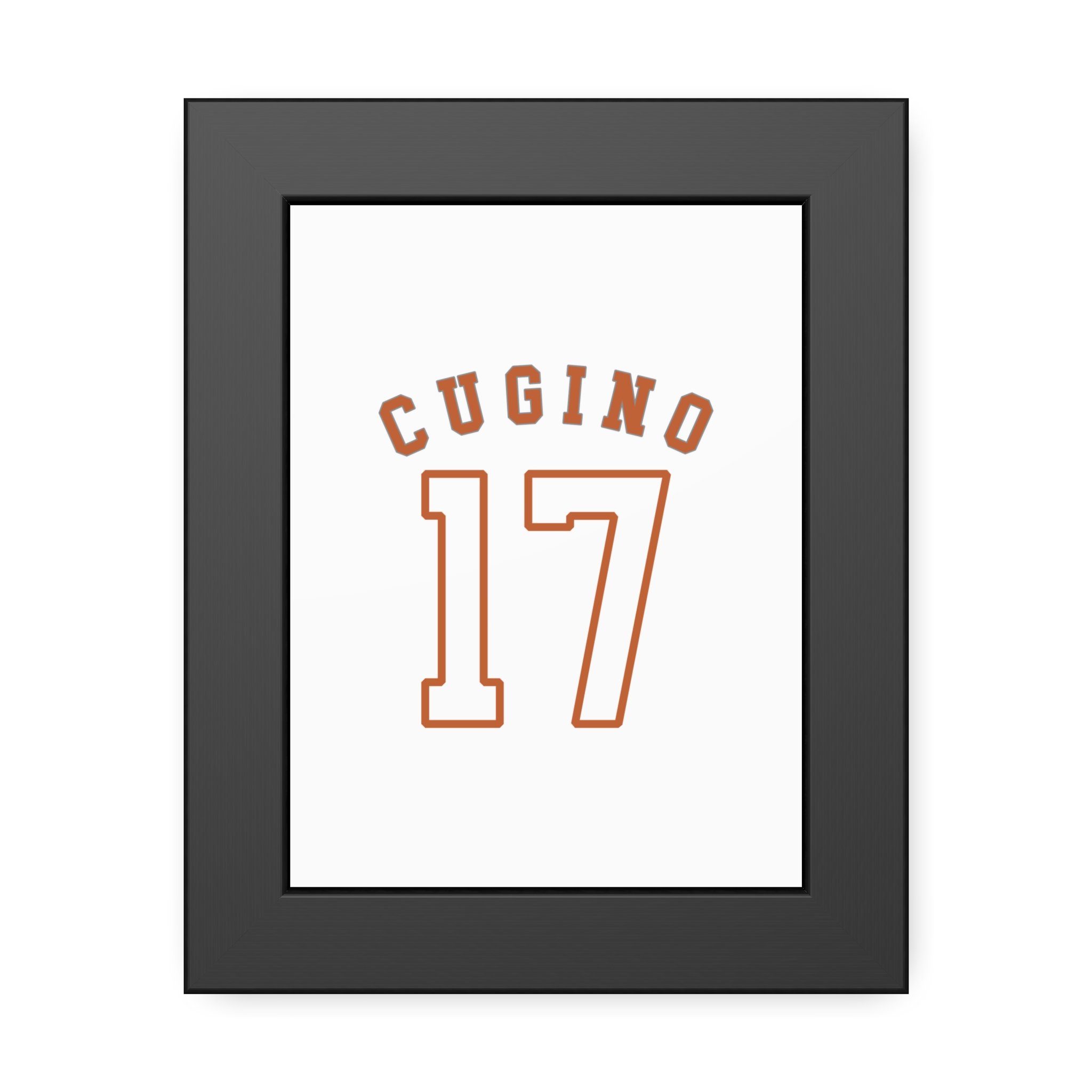 Framed Poster — shirsey_arch in Black