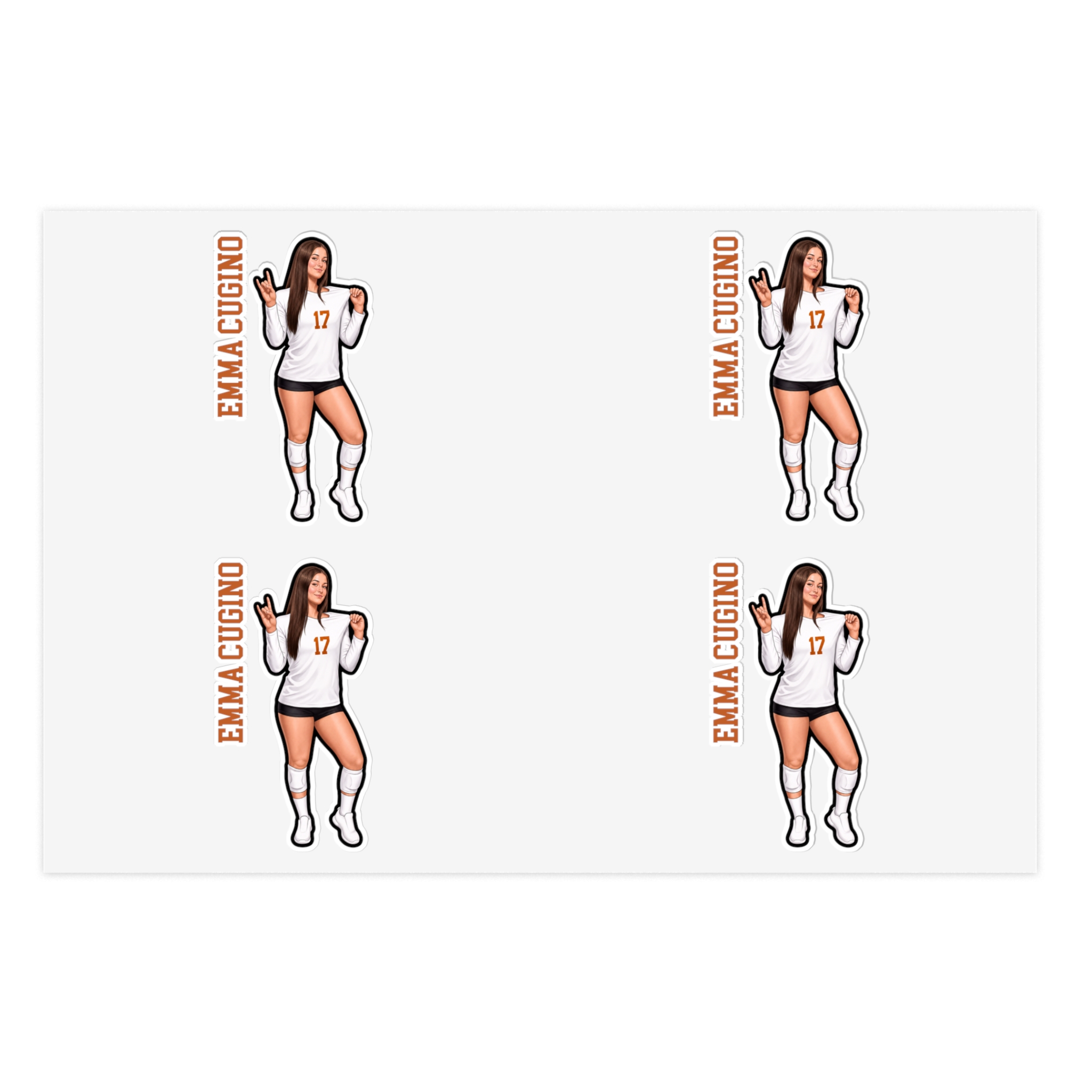 Sticker Sheet — character_name_vertical in Classic