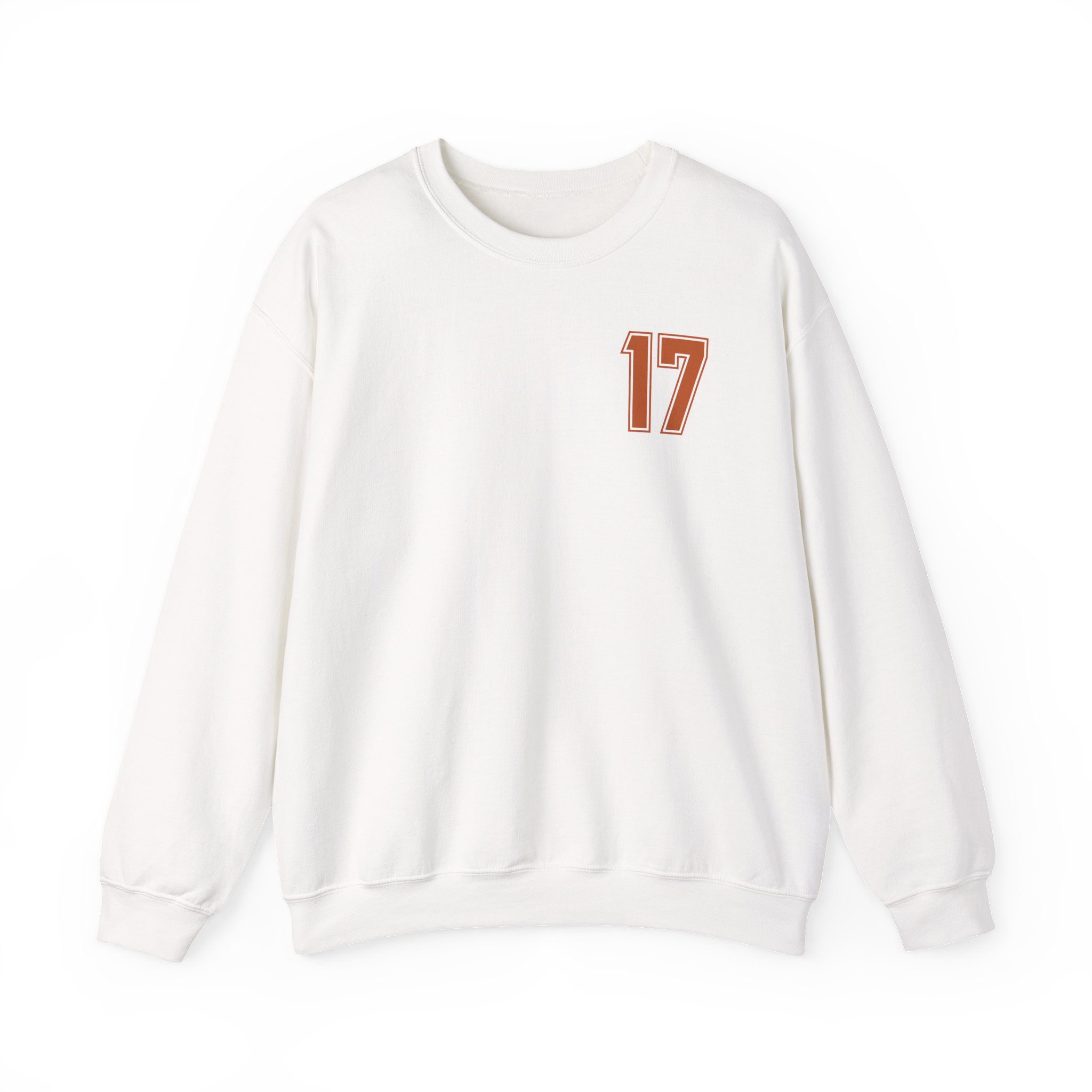 Crewneck Sweatshirt — chest_back in White