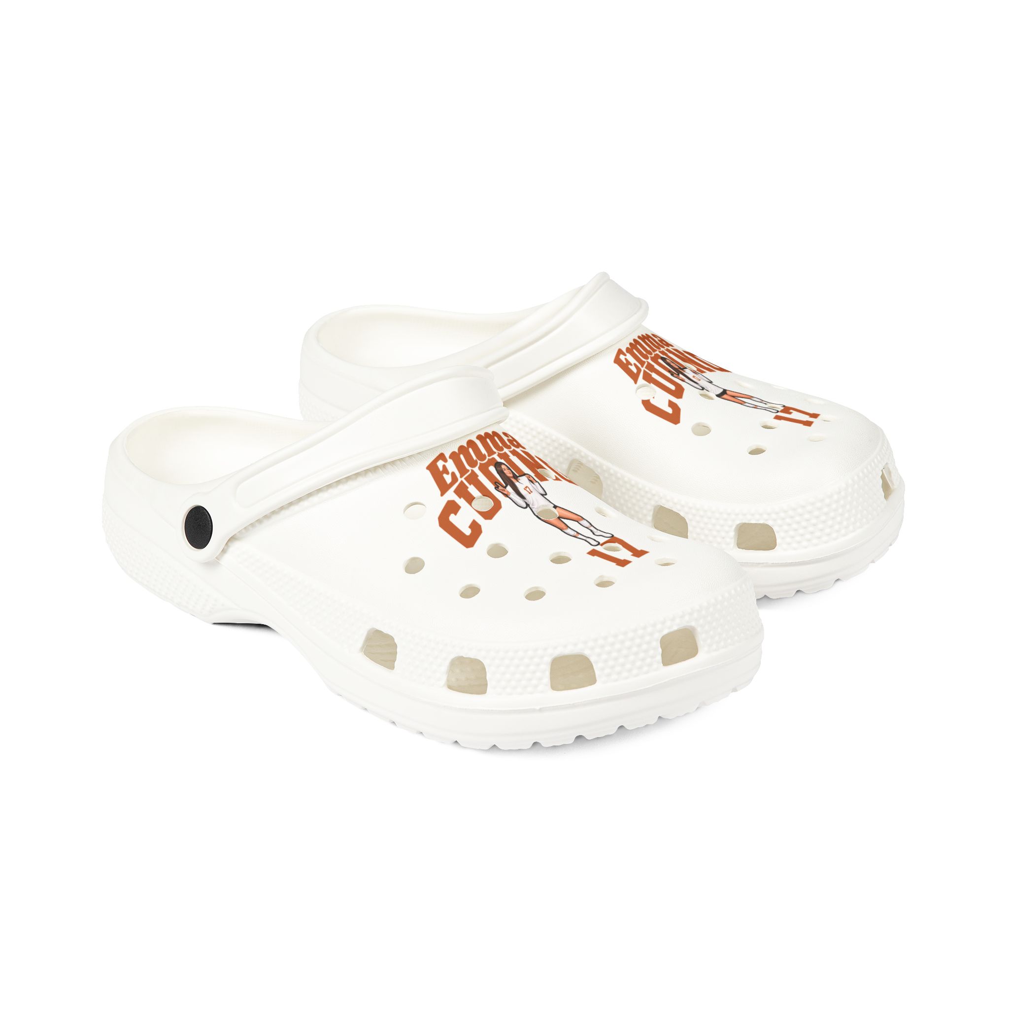 Rubber Clogs — character_signature_arch in White