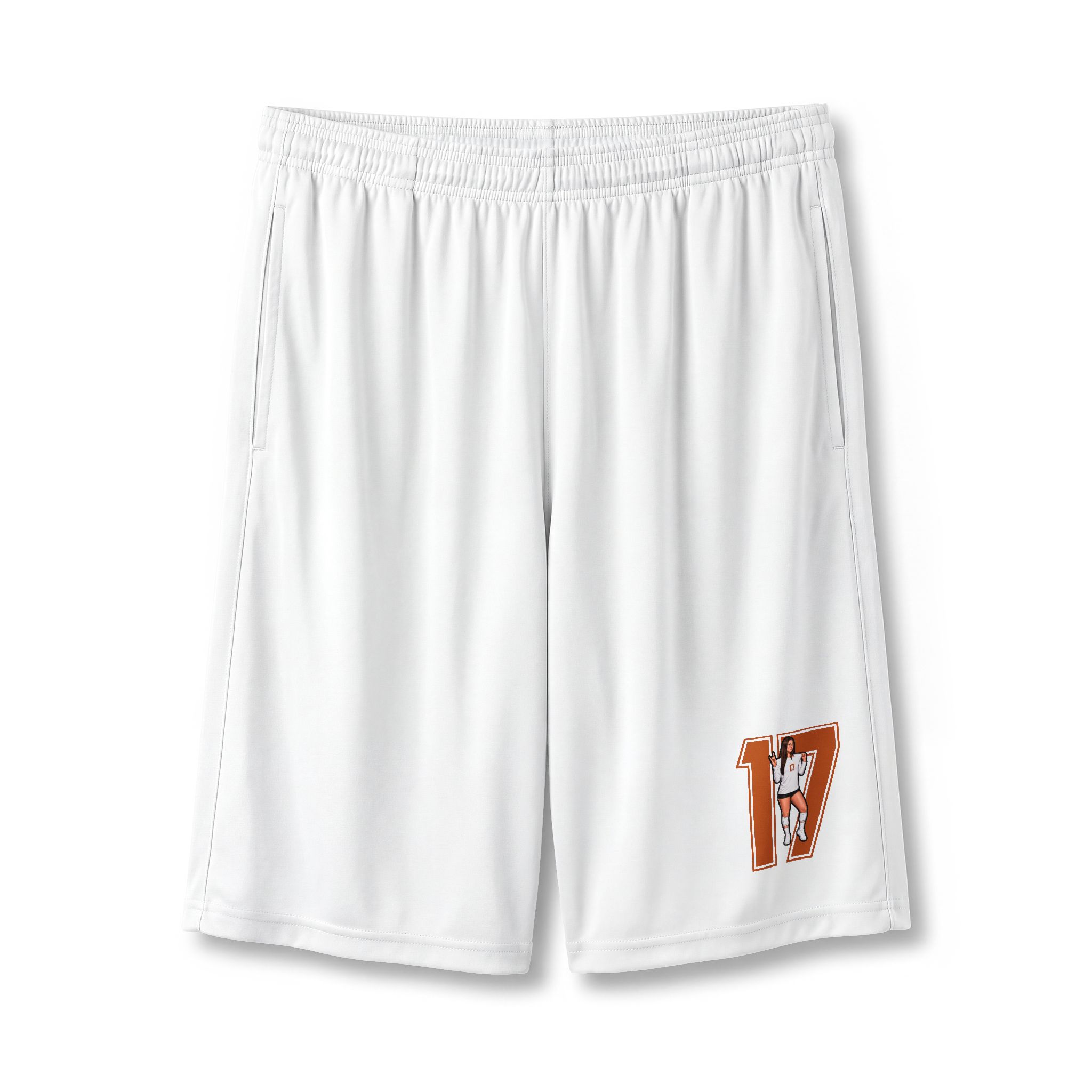 Shorts — character_number in White