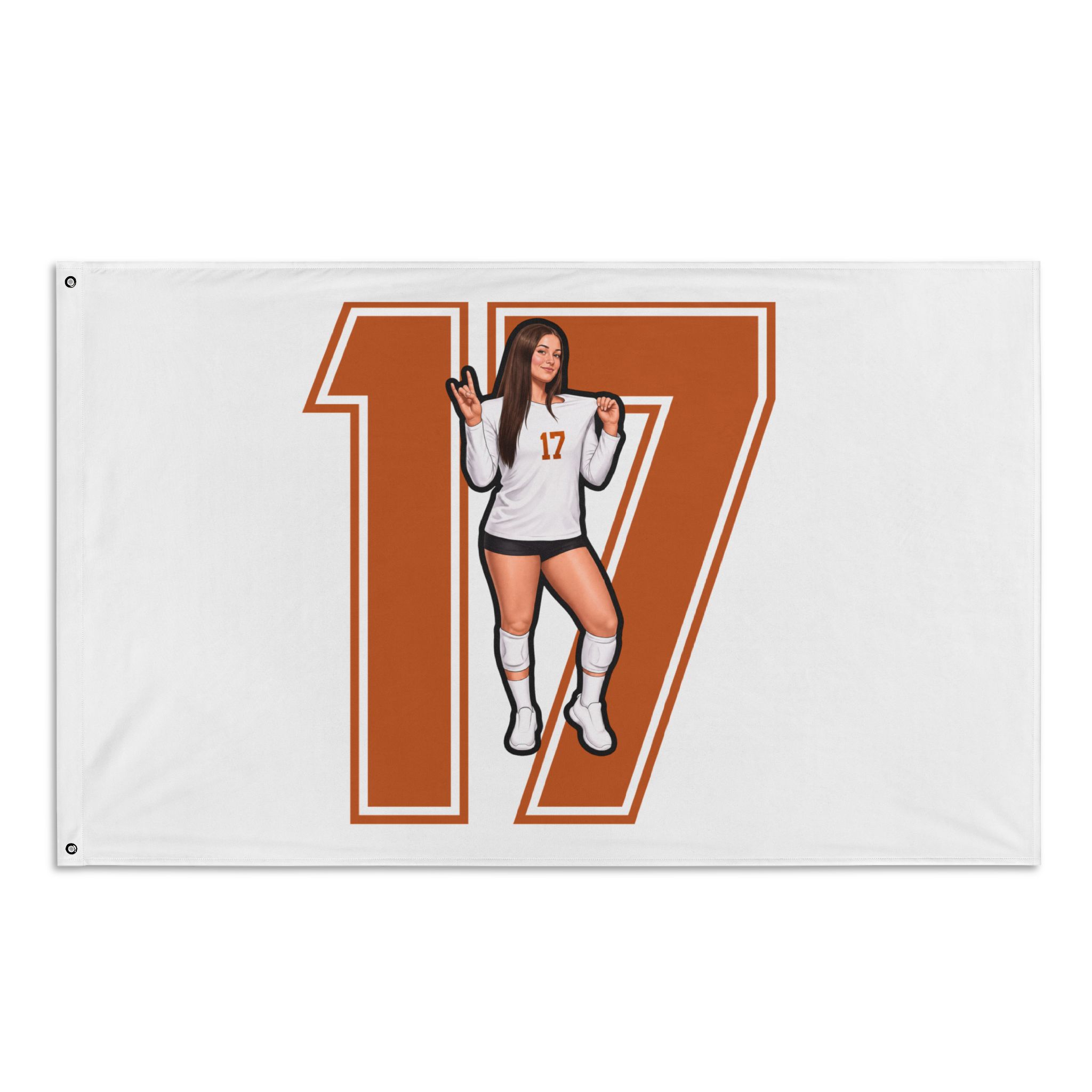 Flag (35 × 56 in) — character_number in Classic
