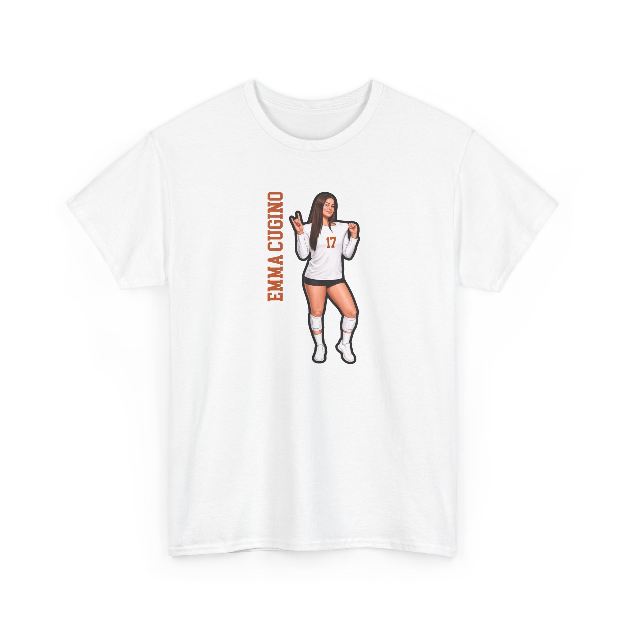 Tee — character_name_vertical in White