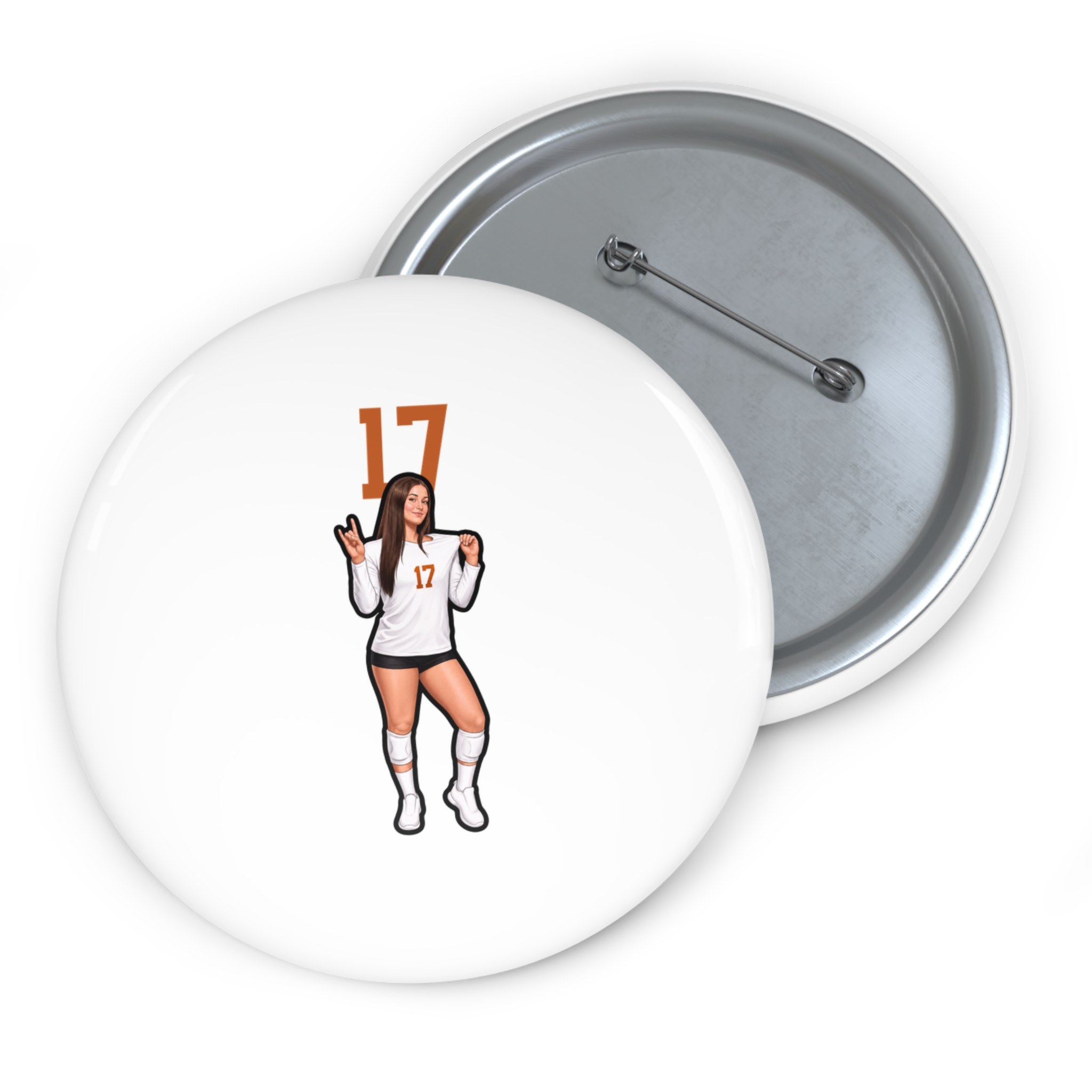Game Day Pin — character_number_top in Classic