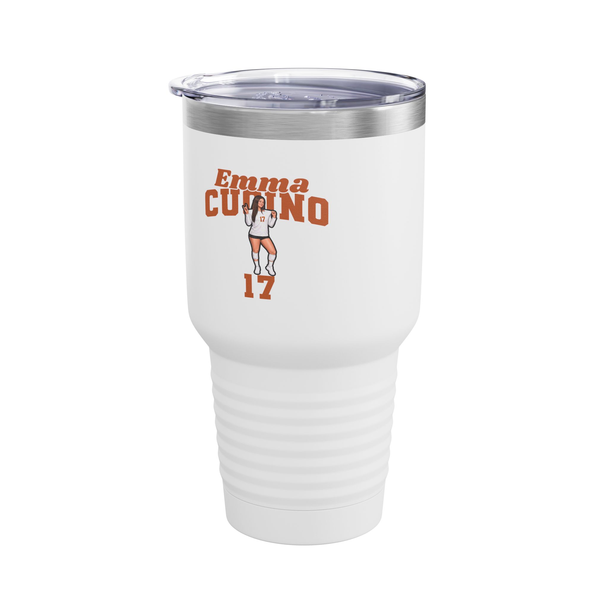 30oz Tumbler — character_signature_arch in White