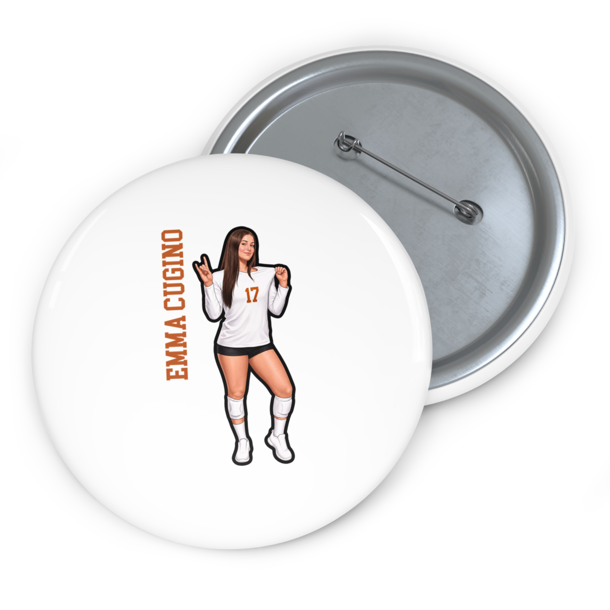 Game Day Pin — character_name_vertical in Classic