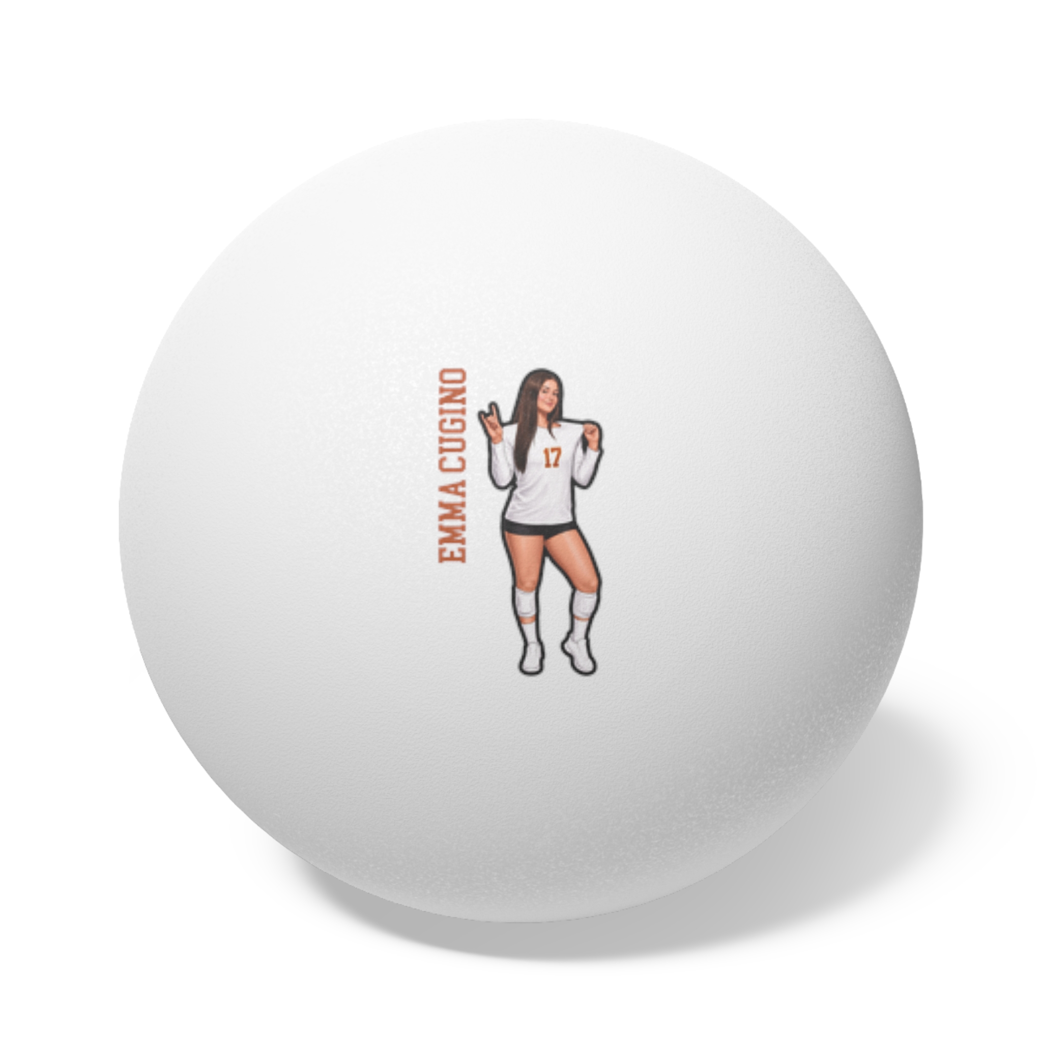 Ping Pong Balls, 6 pcs — character_name_vertical in White