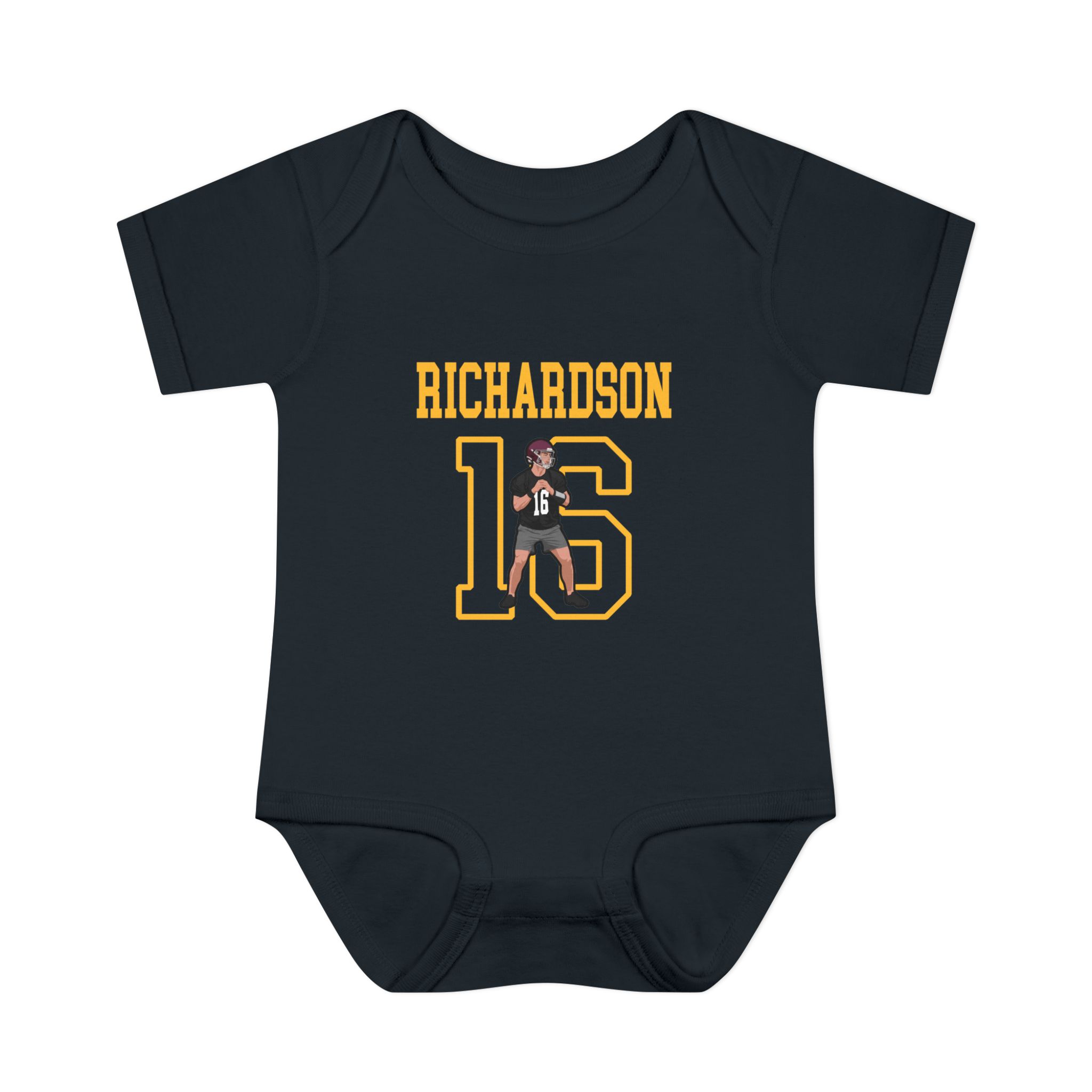 Baby Onesie — character_shirsey in Black