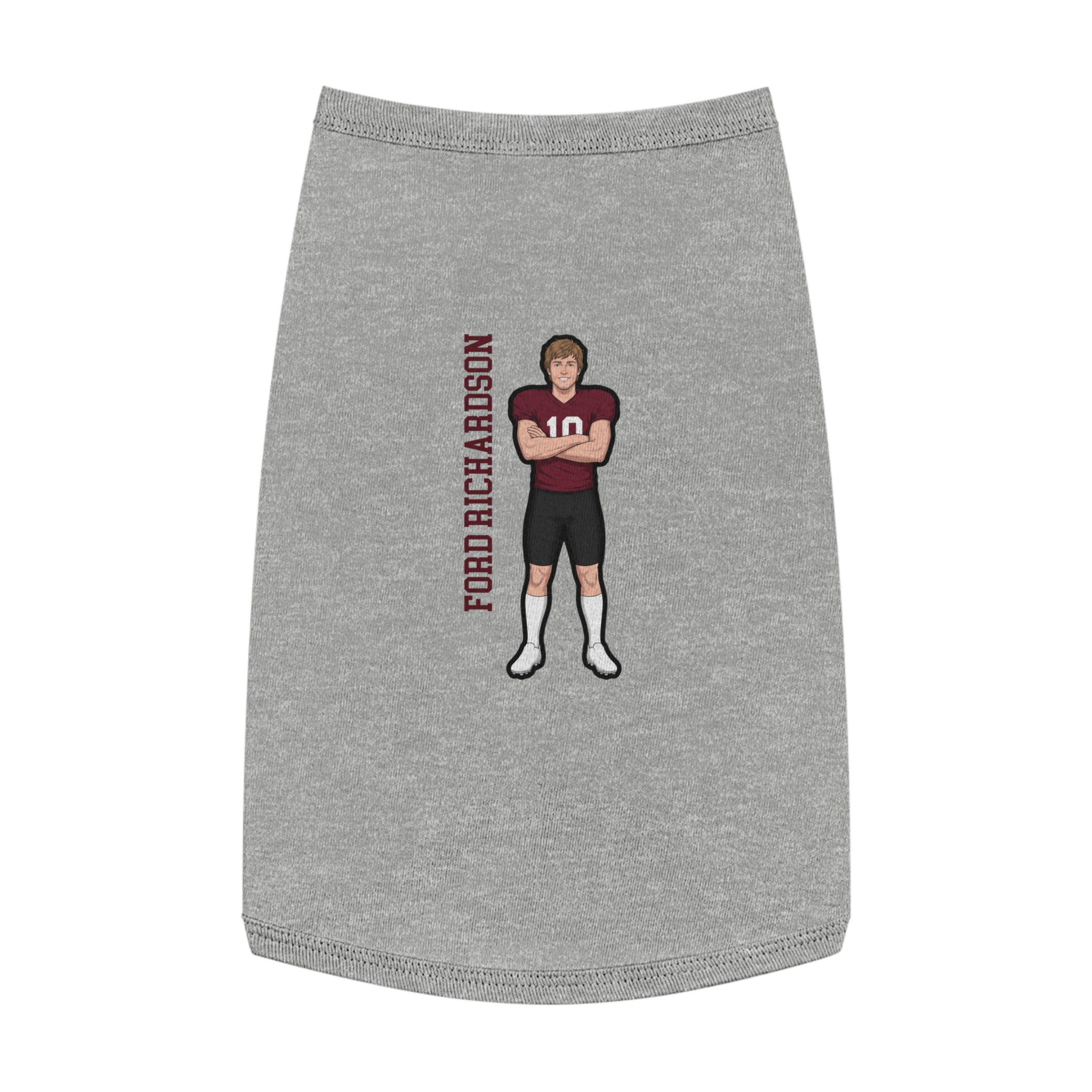 Pet Tank Top — character_name_vertical in White