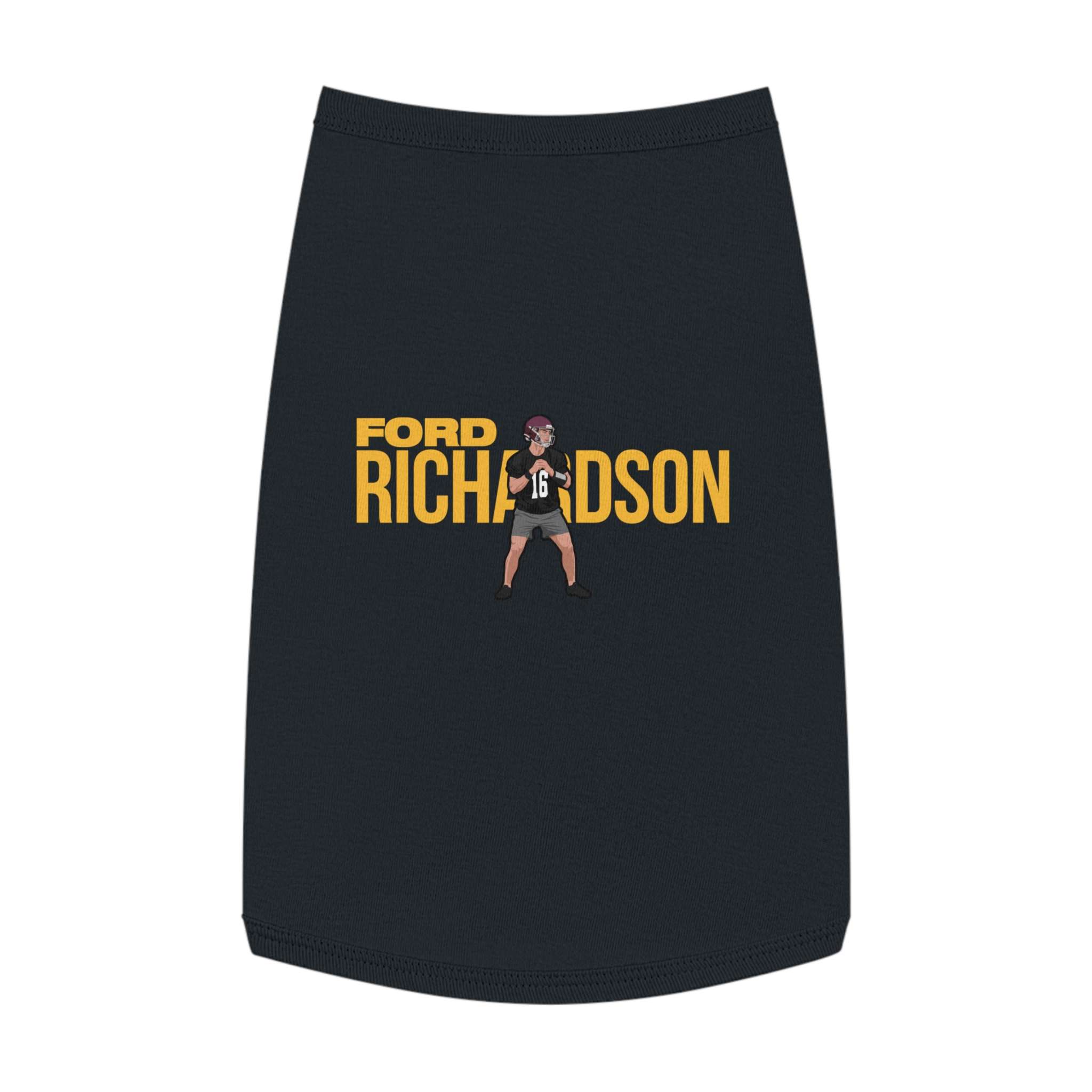 Pet Tank Top — character_player_name in Black
