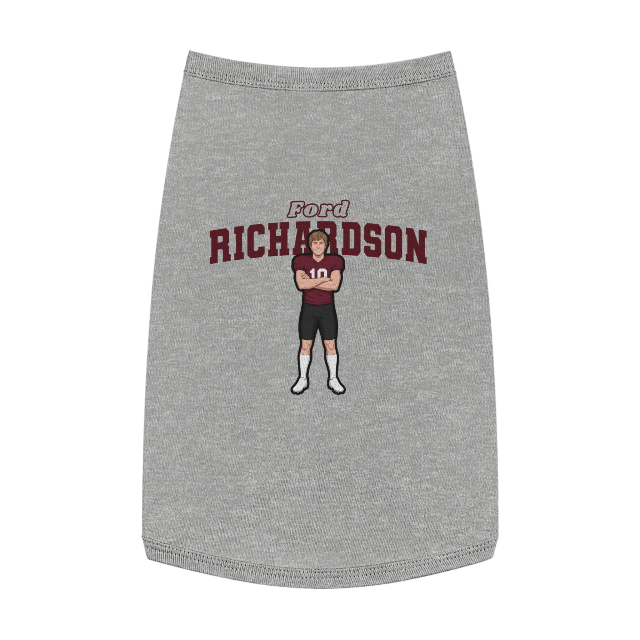 Pet Tank Top — character_name_arch in White