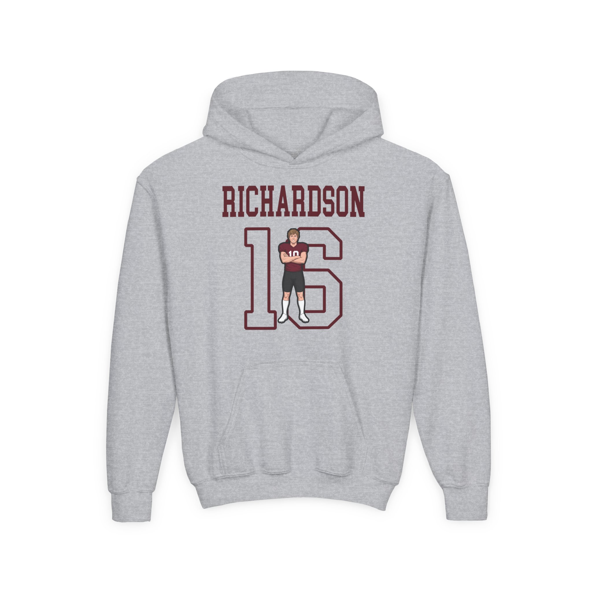 Youth Hoodie — character_shirsey in Grey