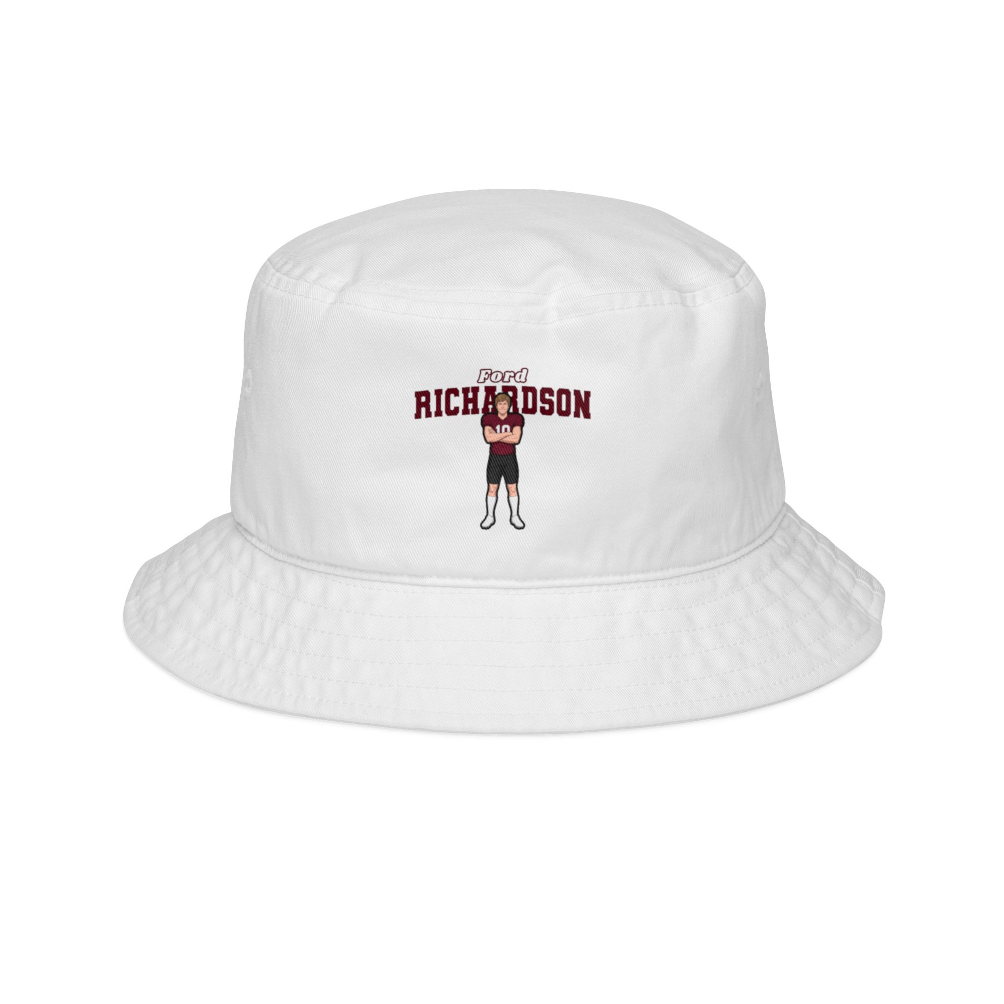 Bucket Hat — character_name_arch in White