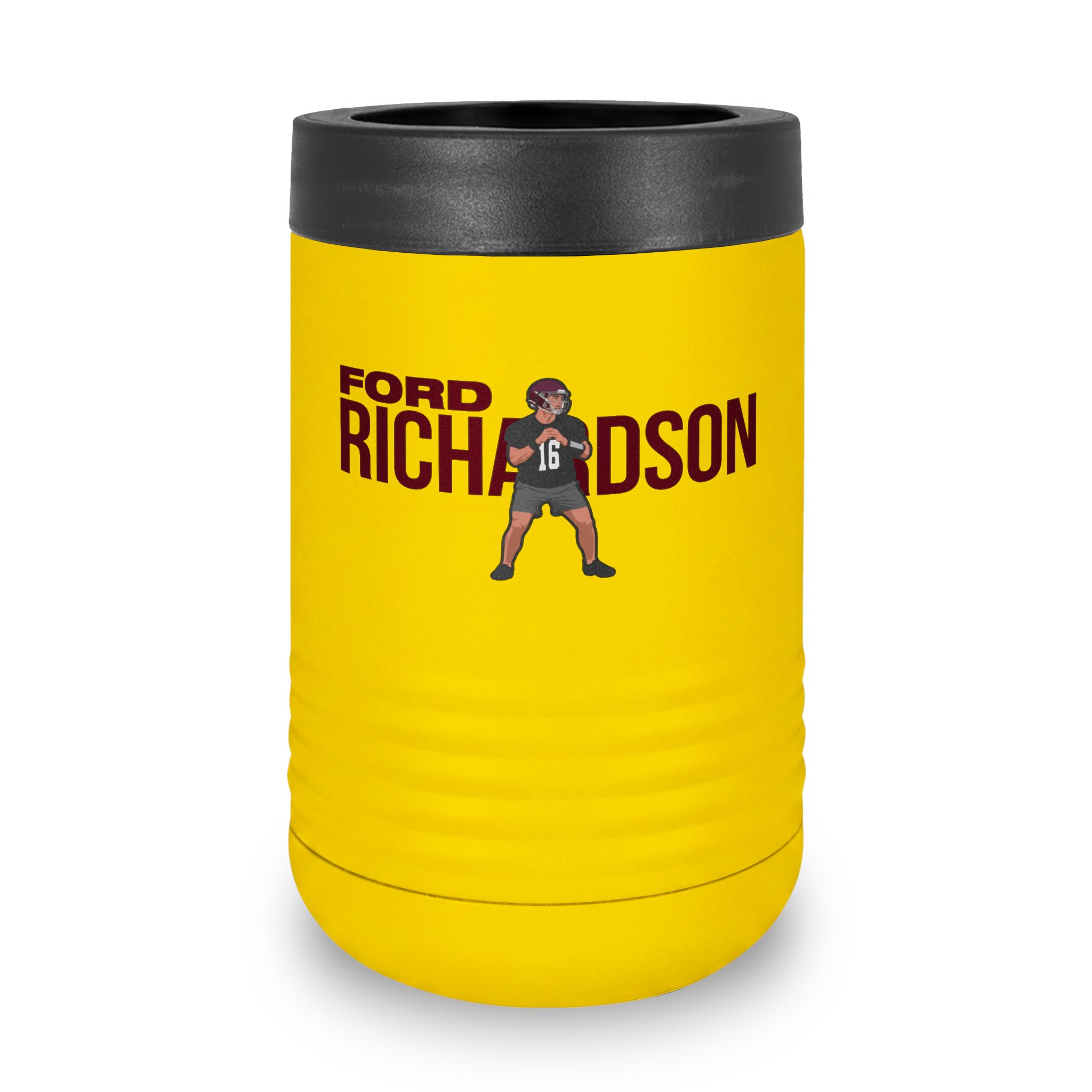 Stainless Can Cooler — character_player_name in Yellow