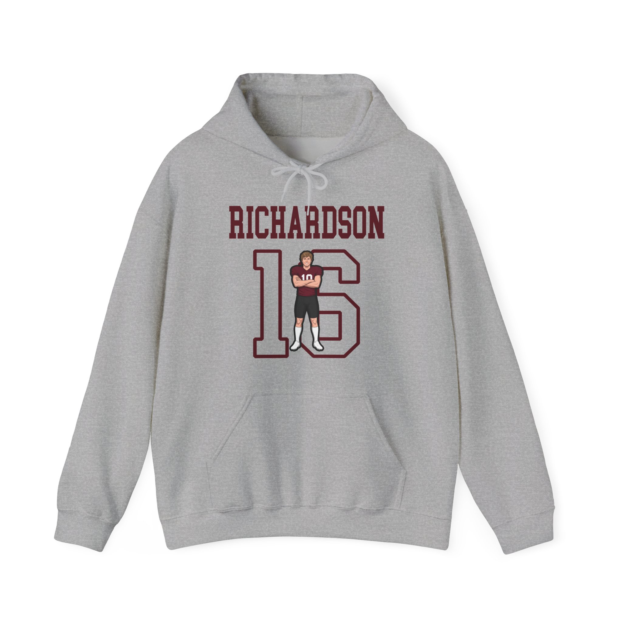 Hoodie — character_shirsey in Grey