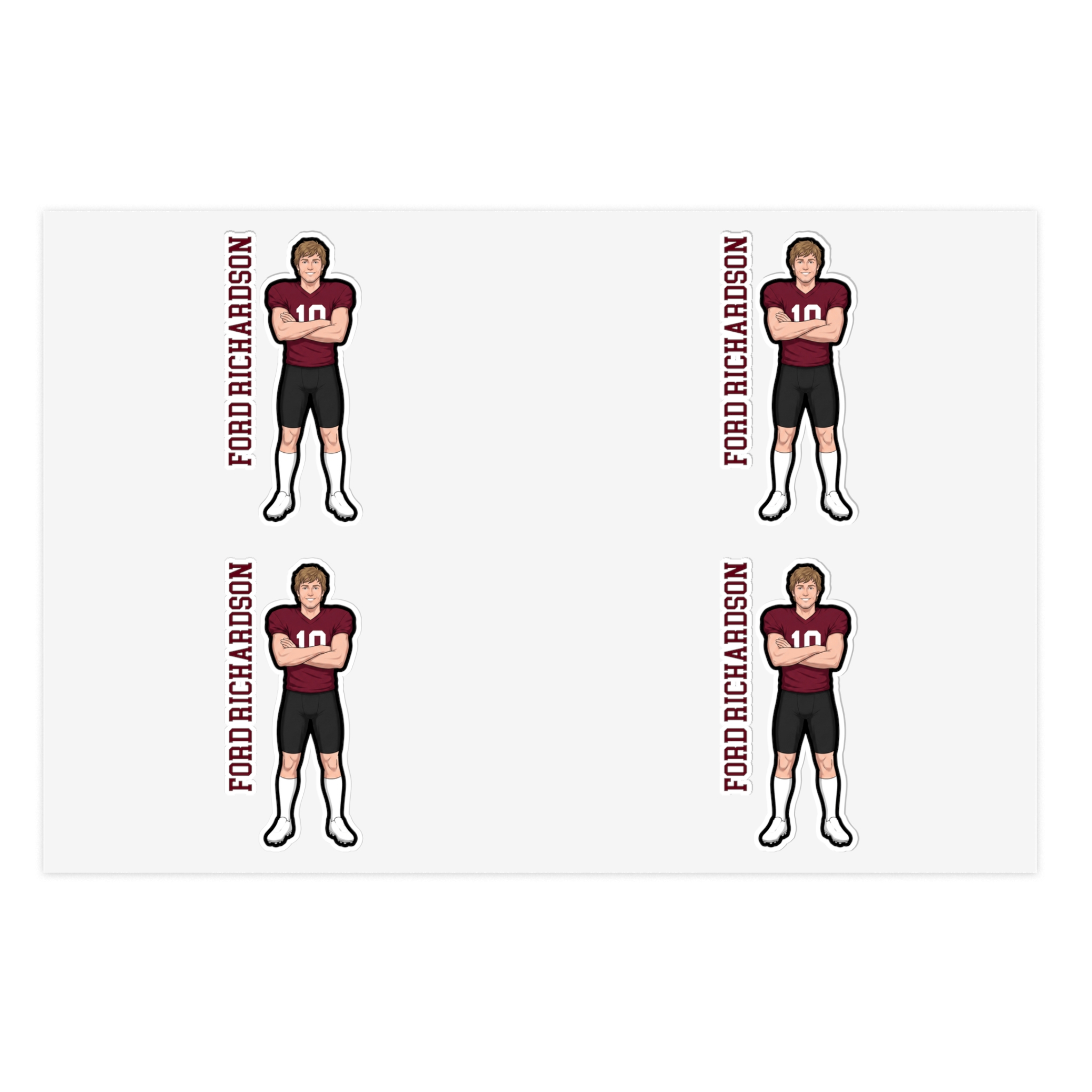 Sticker Sheet — character_name_vertical in Classic