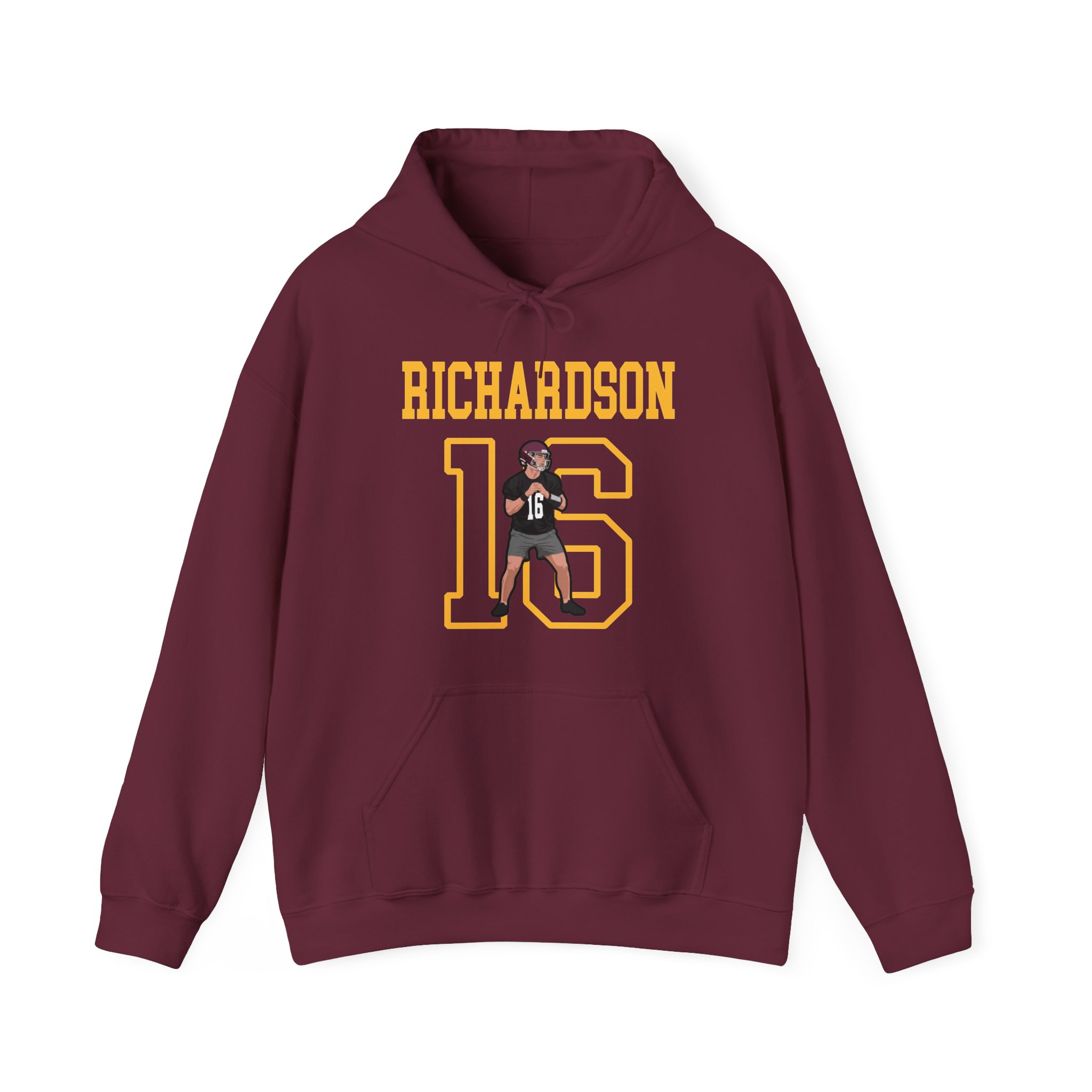 Hoodie — character_shirsey in Maroon