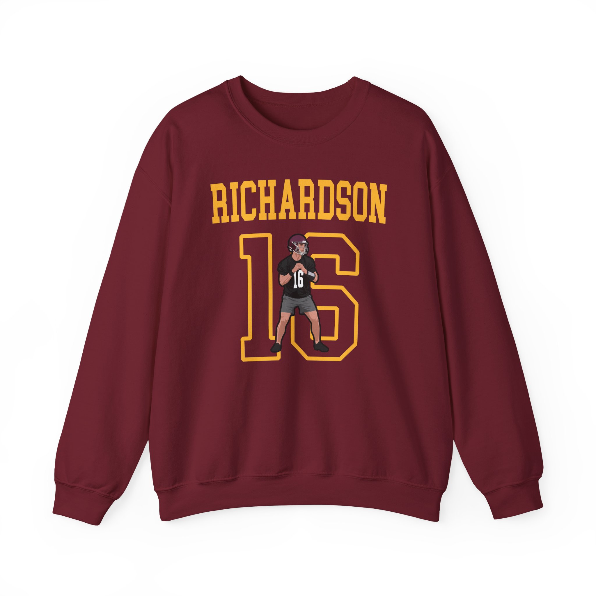 Crewneck Sweatshirt — character_shirsey in Garnet