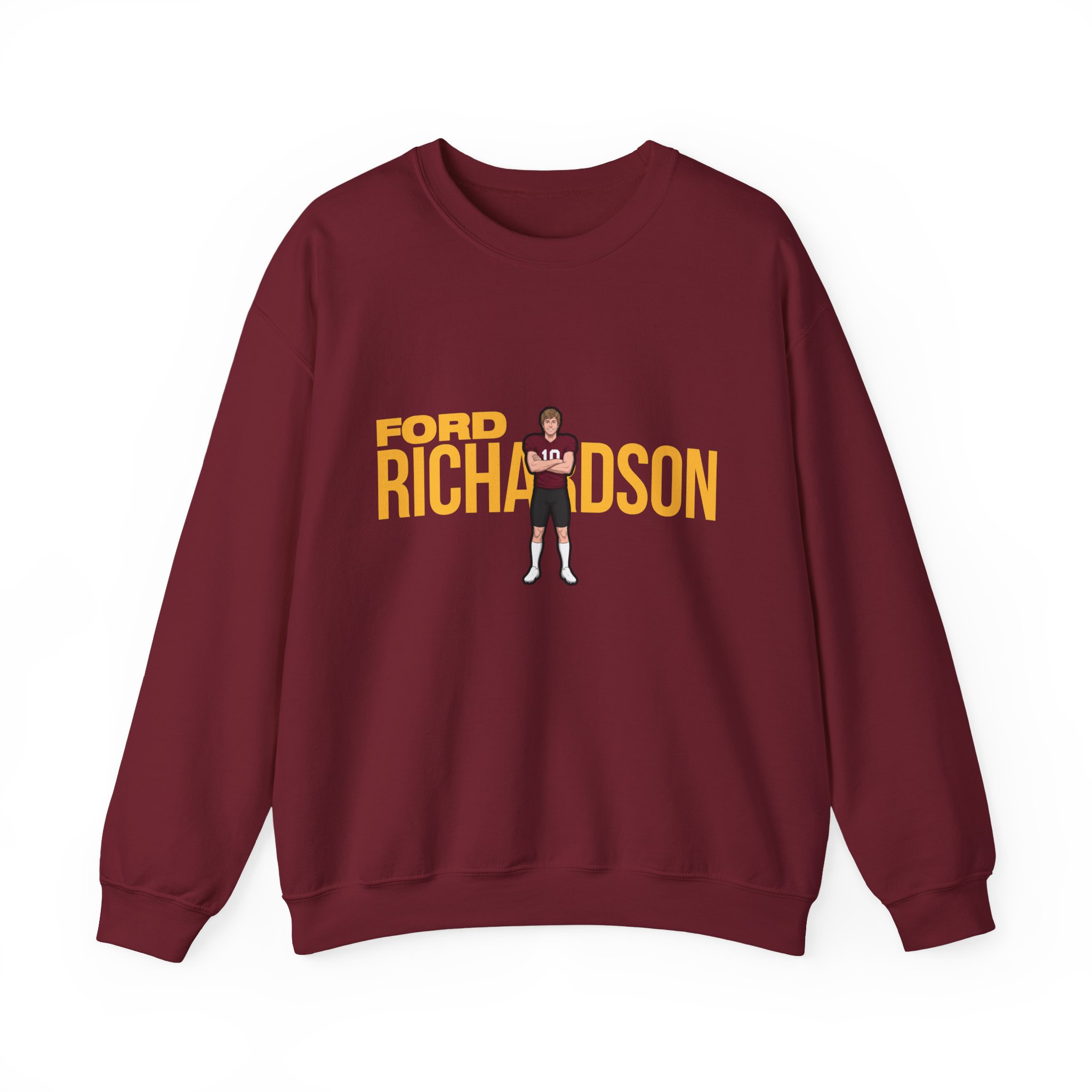 Crewneck Sweatshirt — character_player_name in Garnet