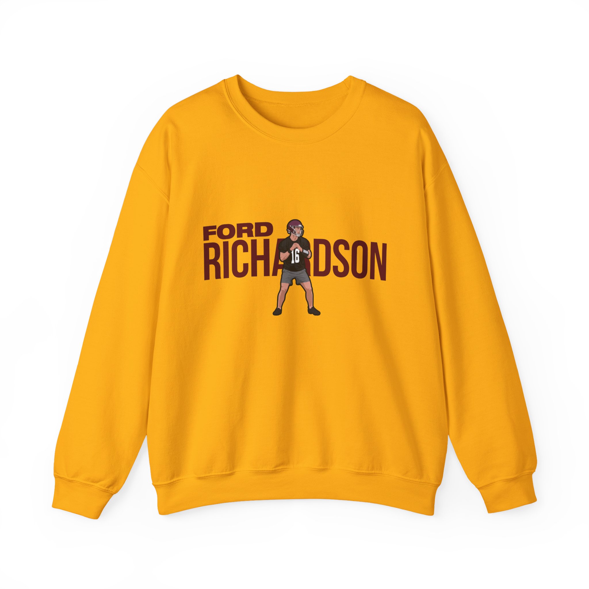 Crewneck Sweatshirt — character_player_name in Gold