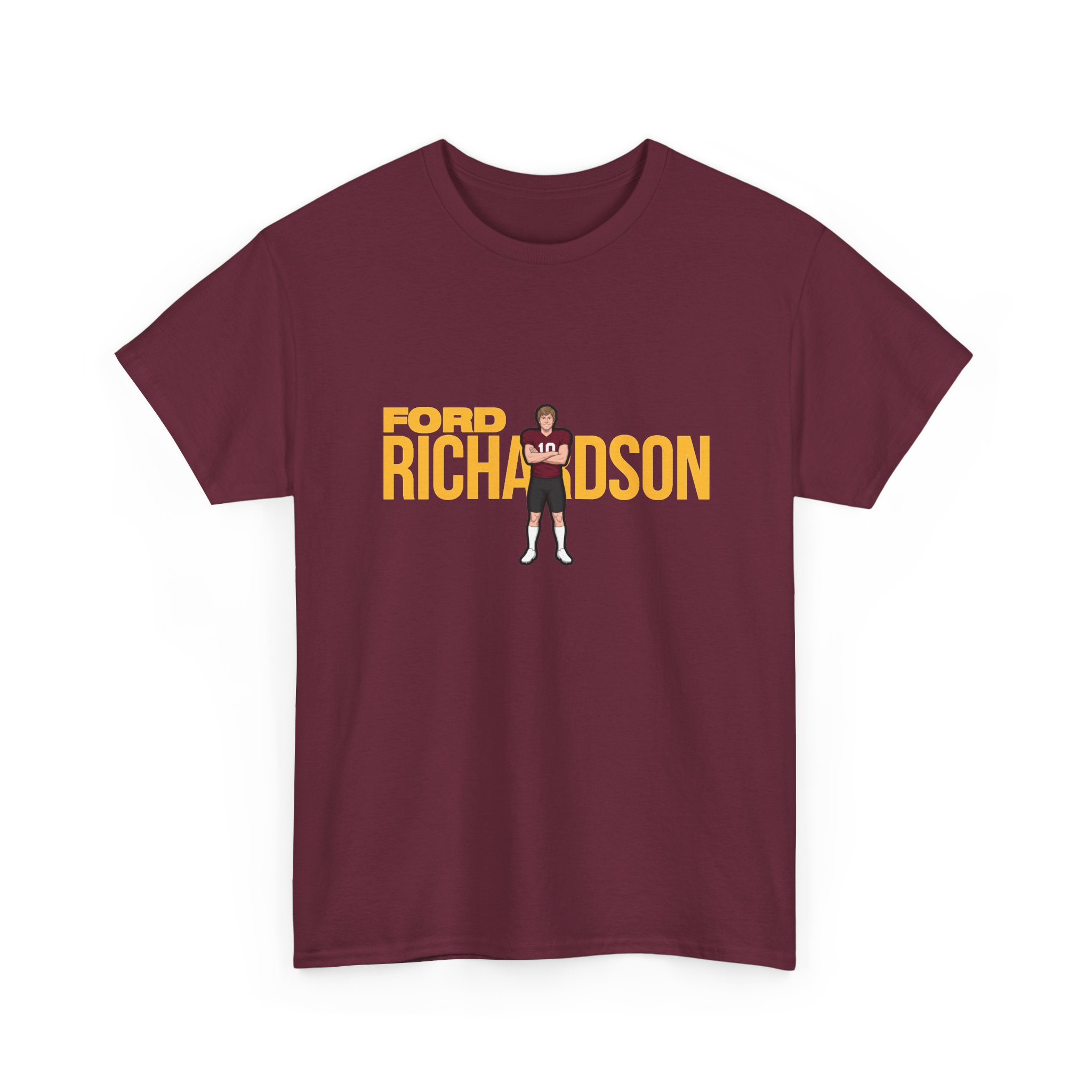 Tee — character_player_name in Maroon