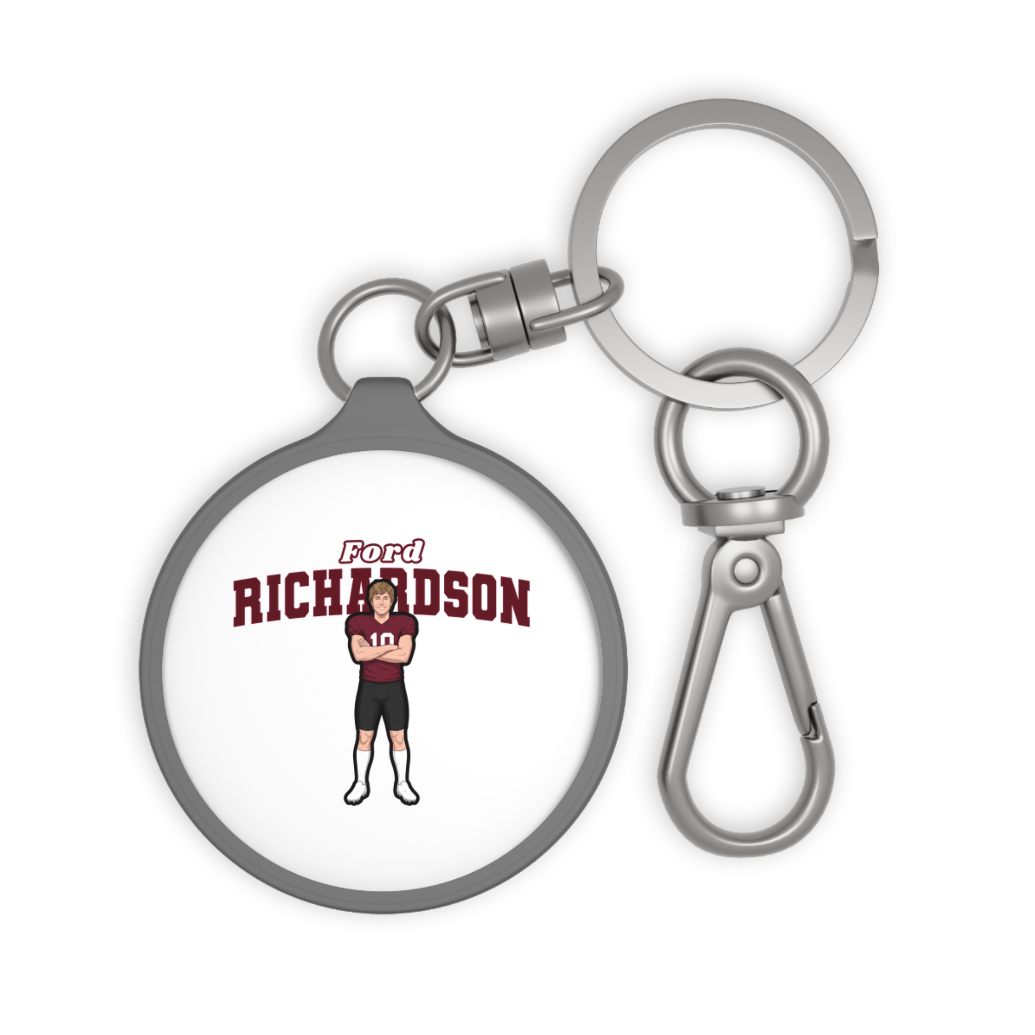 Keychain — character_name_arch in Grey