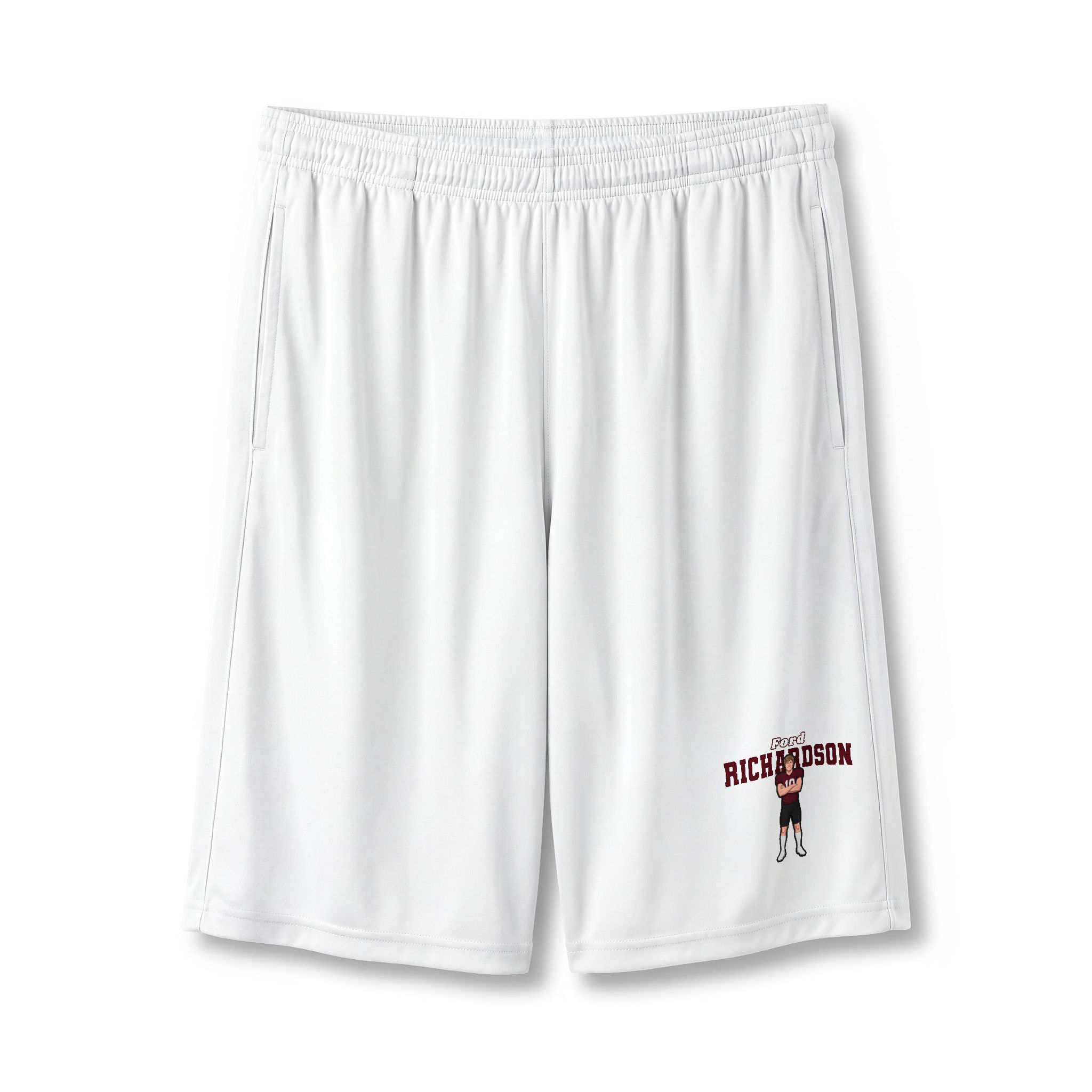 Shorts — character_name_arch in White
