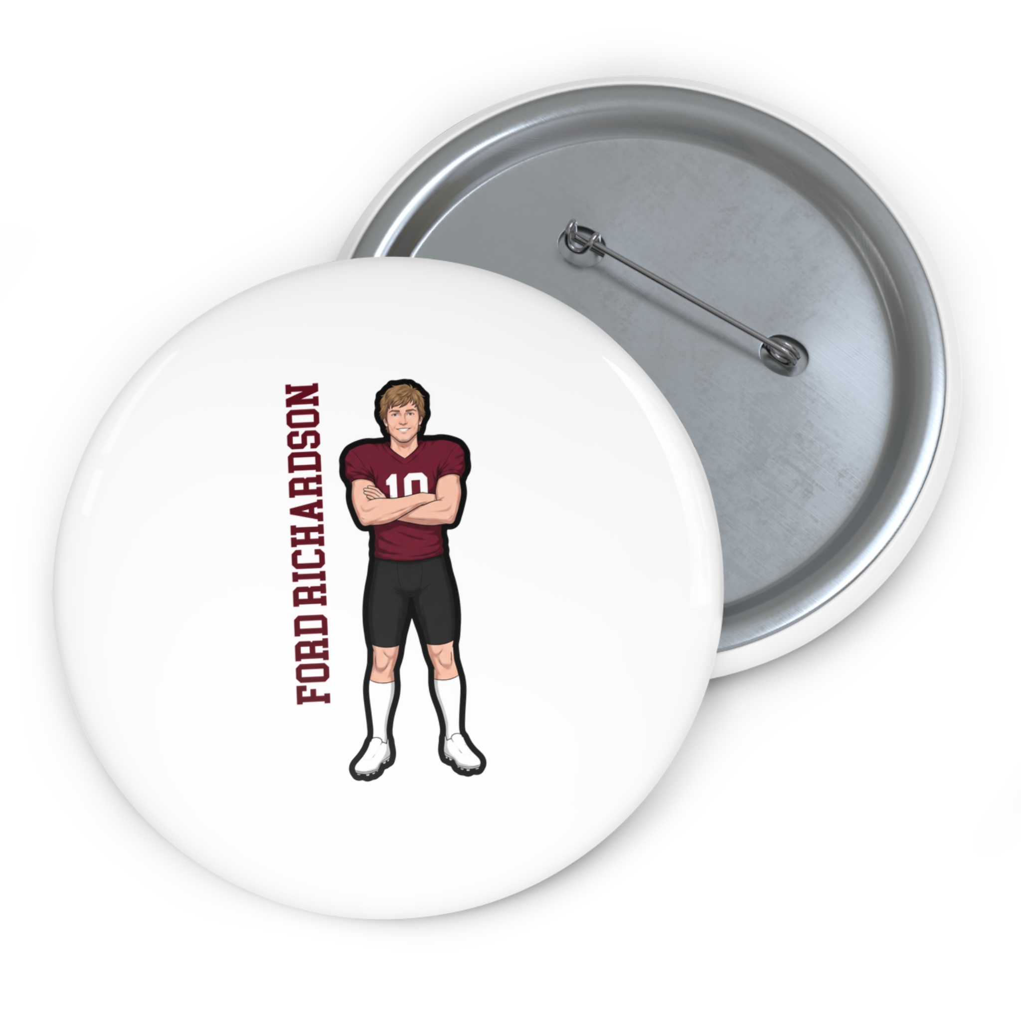 Game Day Pin — character_name_vertical in Classic